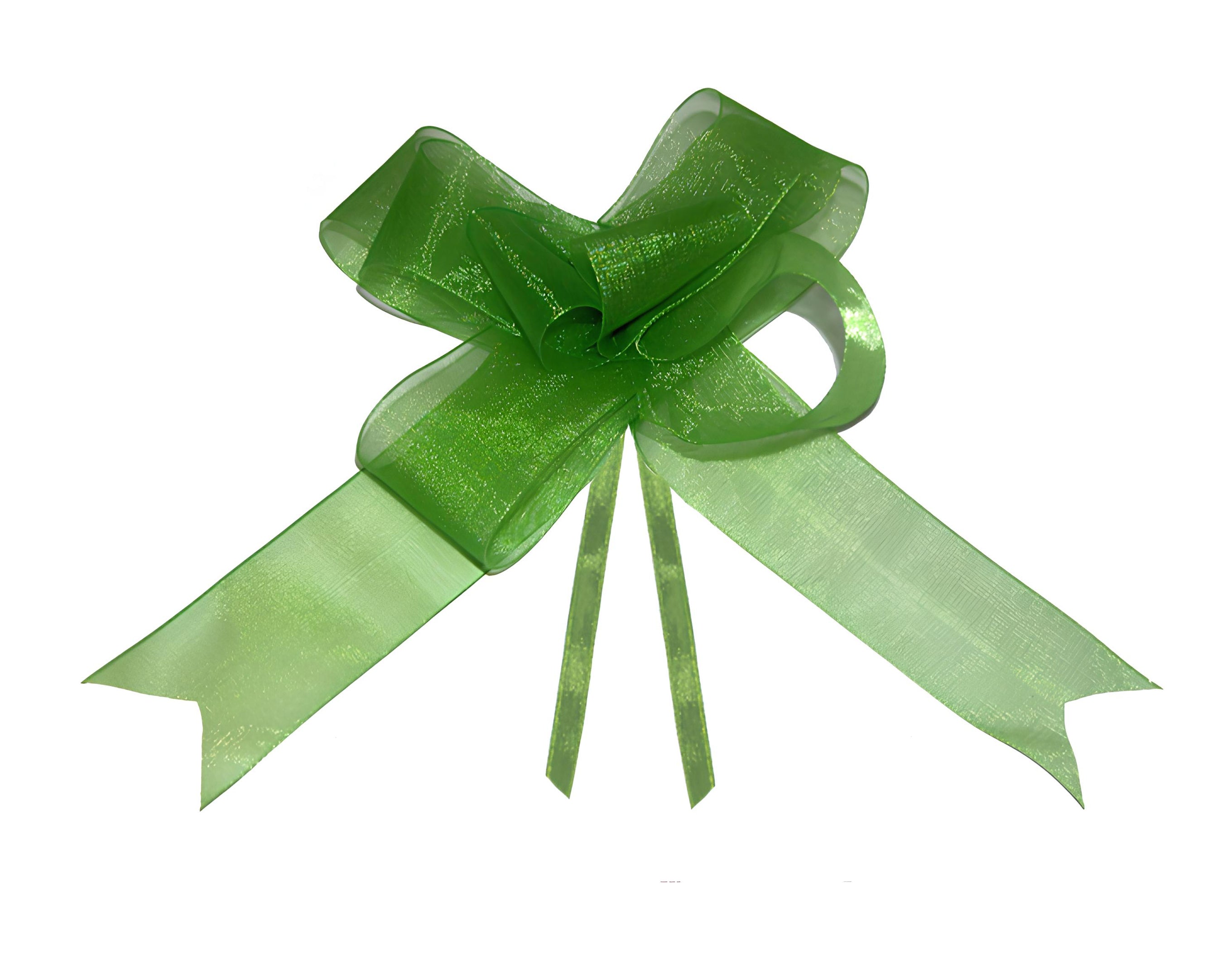 FIOCCO SVELTO ORGANZA CM 4 VERDE OLIVA | Incarto PPL per uova di Pasqua al cioccolato DAGERAF