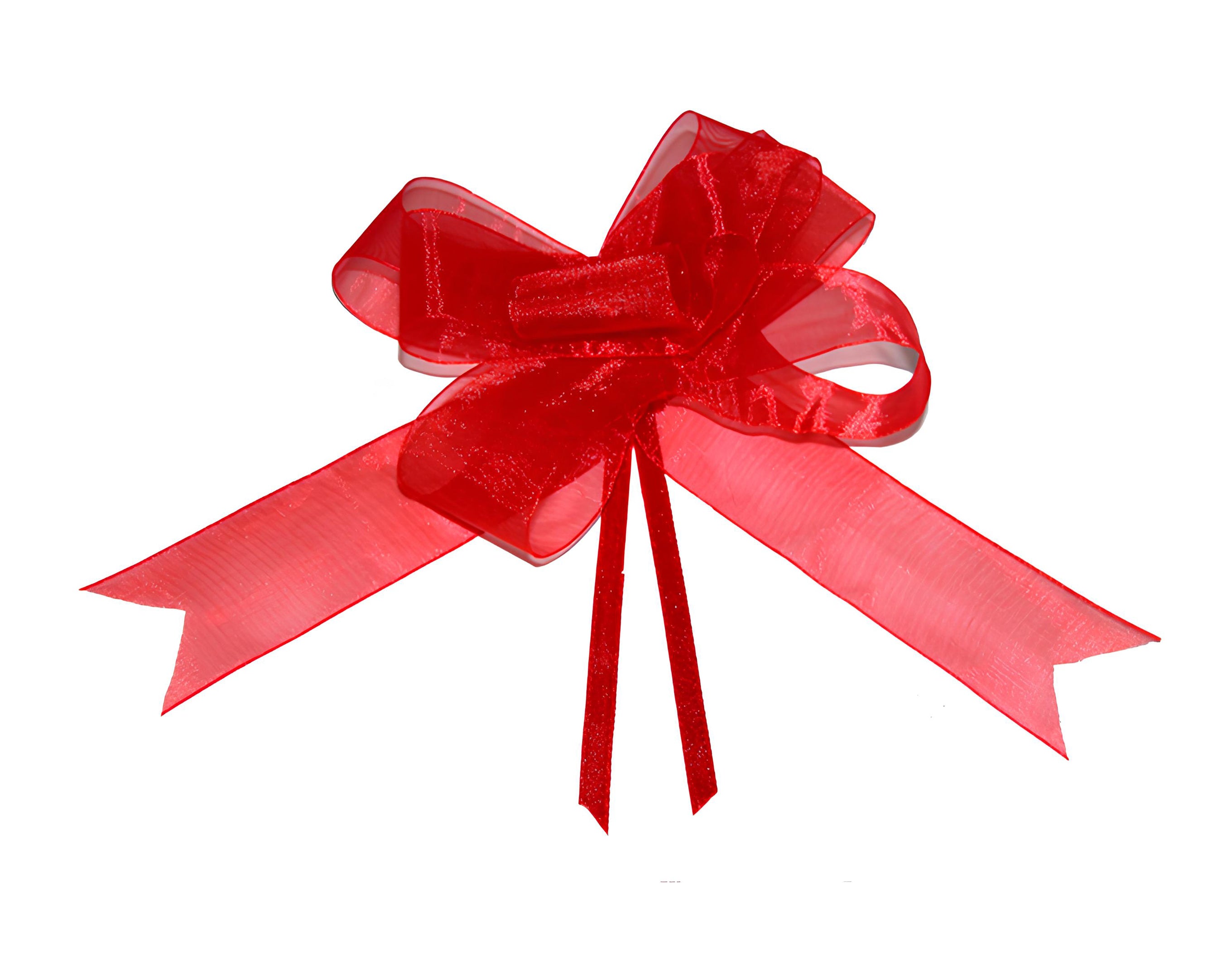 FIOCCO SVELTO ORGANZA CM 4 ROSSO | Incarto PPL per uova di Pasqua al cioccolato DAGERAF