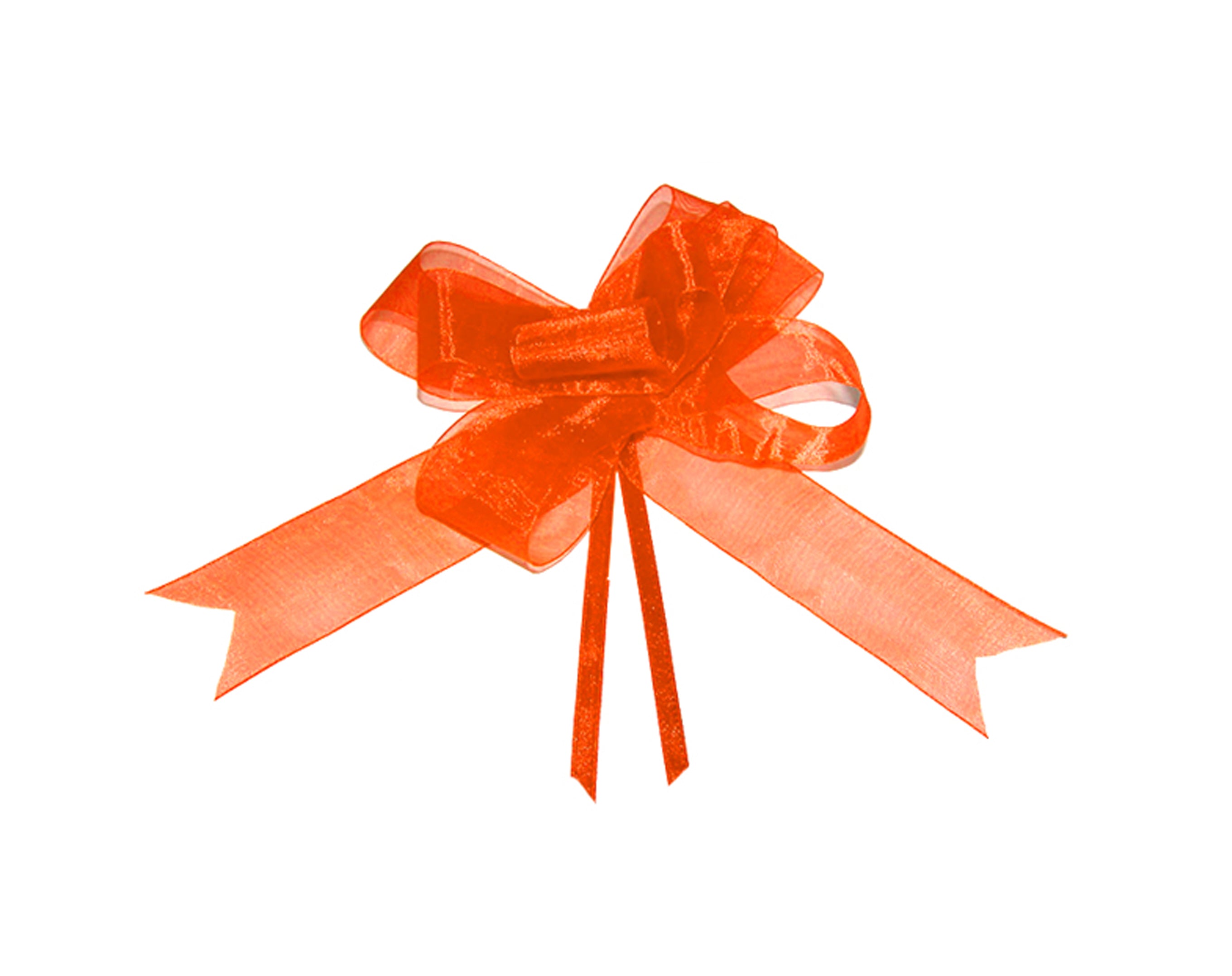 FIOCCO SVELTO ORGANZA CM 1.5 ARANCIO | Incarto PPL per uova di Pasqua al cioccolato DAGERAF