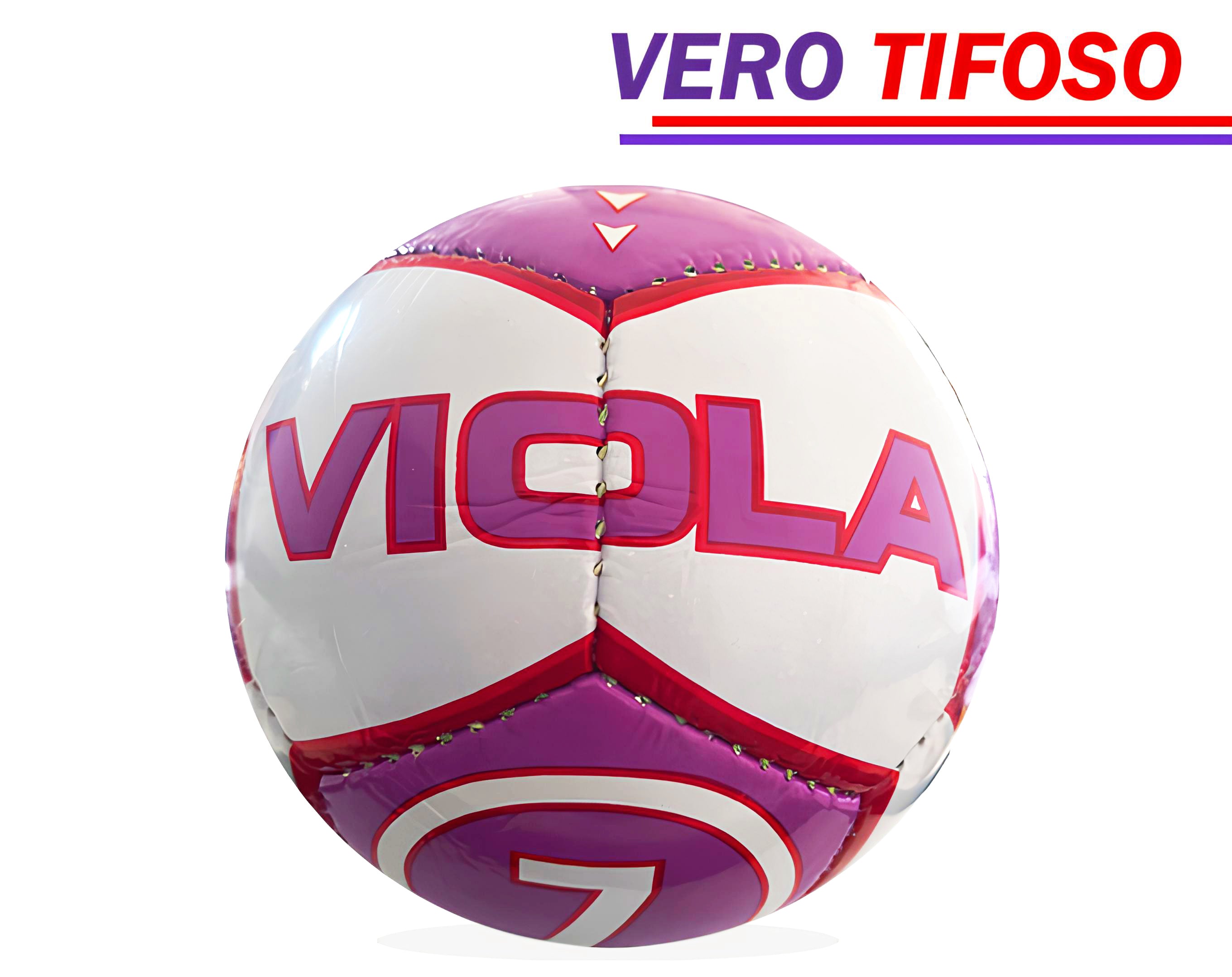 Pallone cuoio 25cm forza Viola | Sorpresa ideale per uova di pasqua grandi