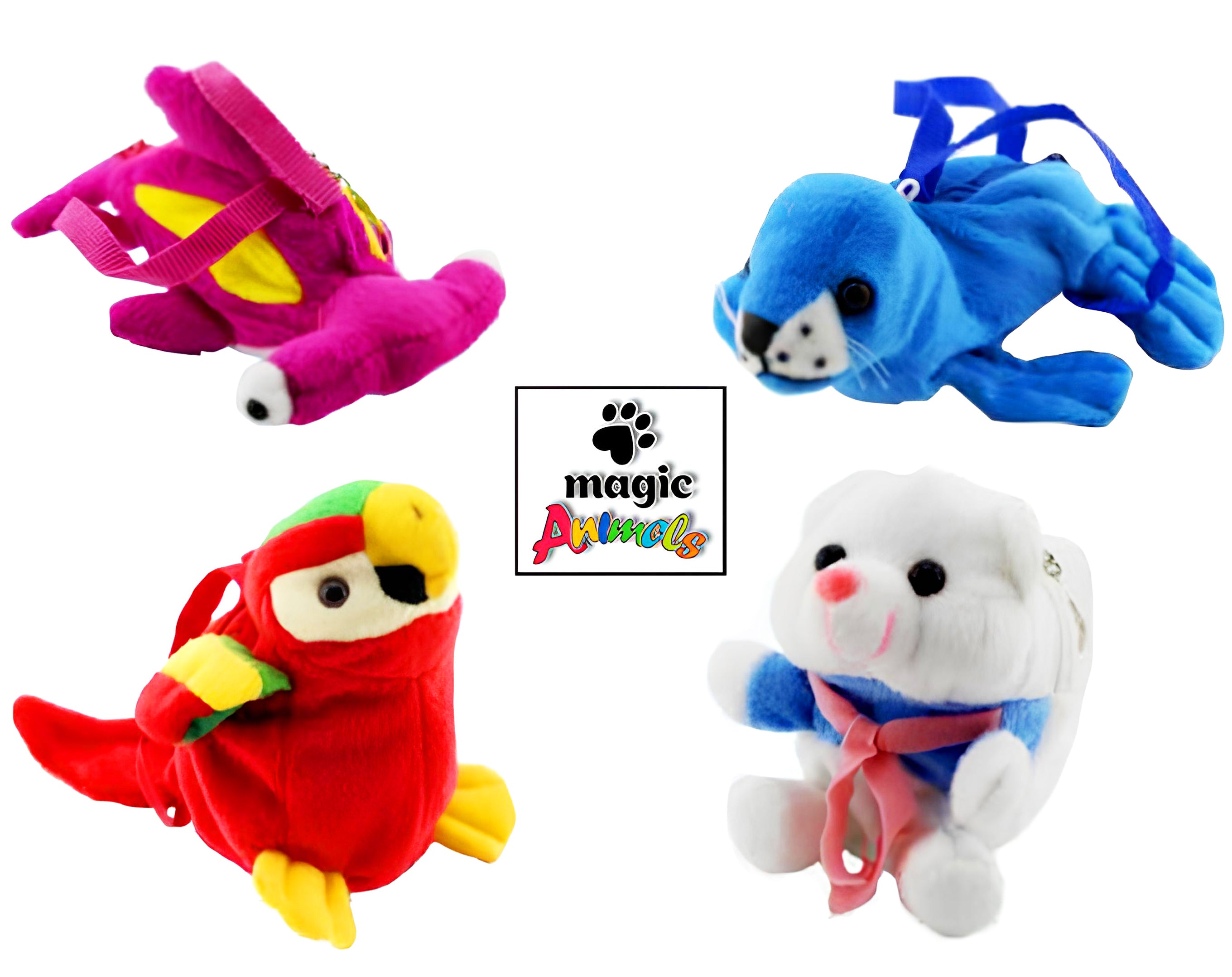 PELUCHE 14 CM SOGGETTI CON TASCA | Incarto PPL per uova di Pasqua al cioccolato DAGERAF