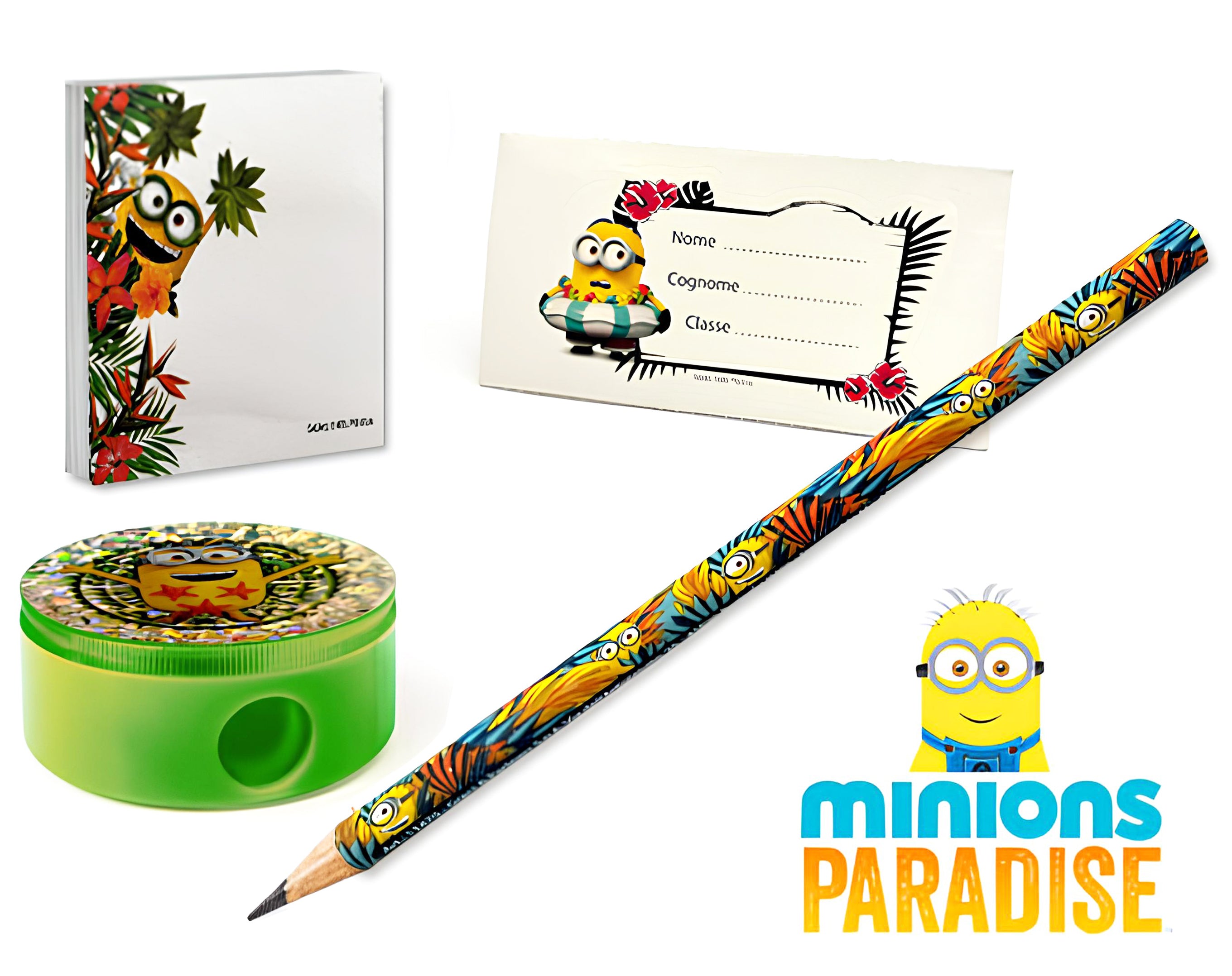 SET SCUOLA MINIONS 6 PEZZI | Incarto PPL per uova di Pasqua al cioccolato DAGERAF