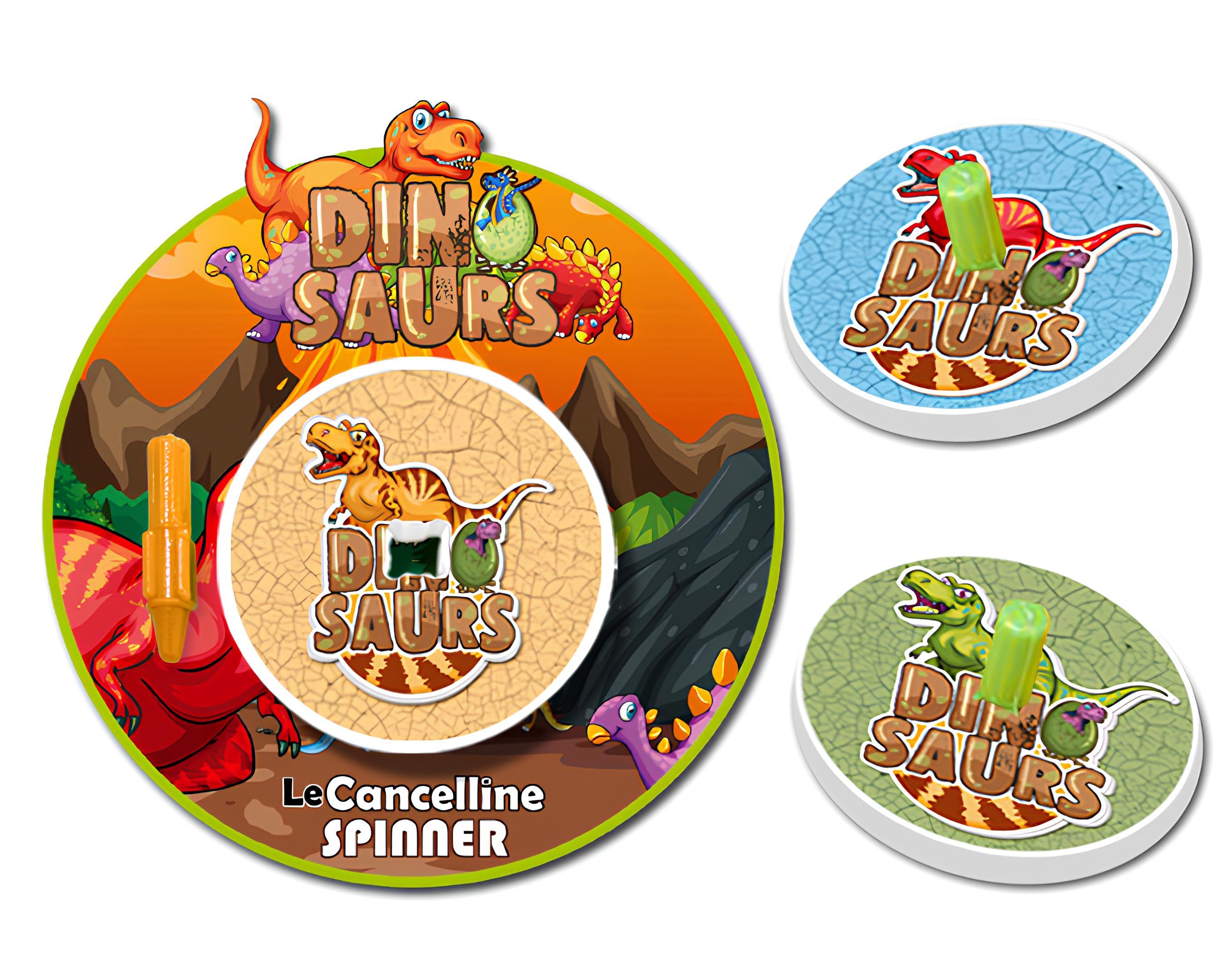 Gomma da cancellare a forma di trottola dinosauri su blister | Sorpresa ideale per uova di pasqua bambini