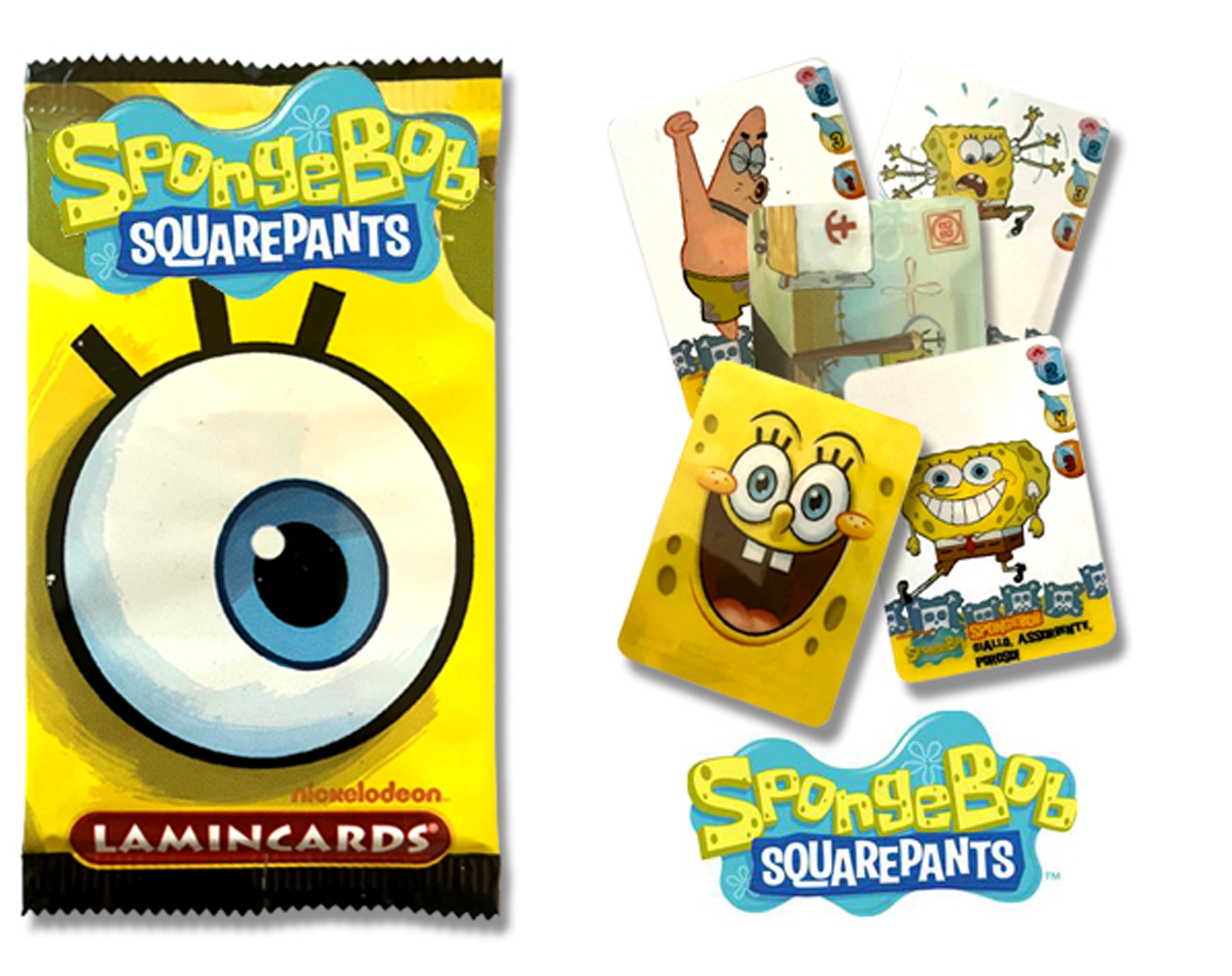 BUSTINA 5 LAMINCARD SPONGEBOB | Incarto PPL per uova di Pasqua al cioccolato DAGERAF