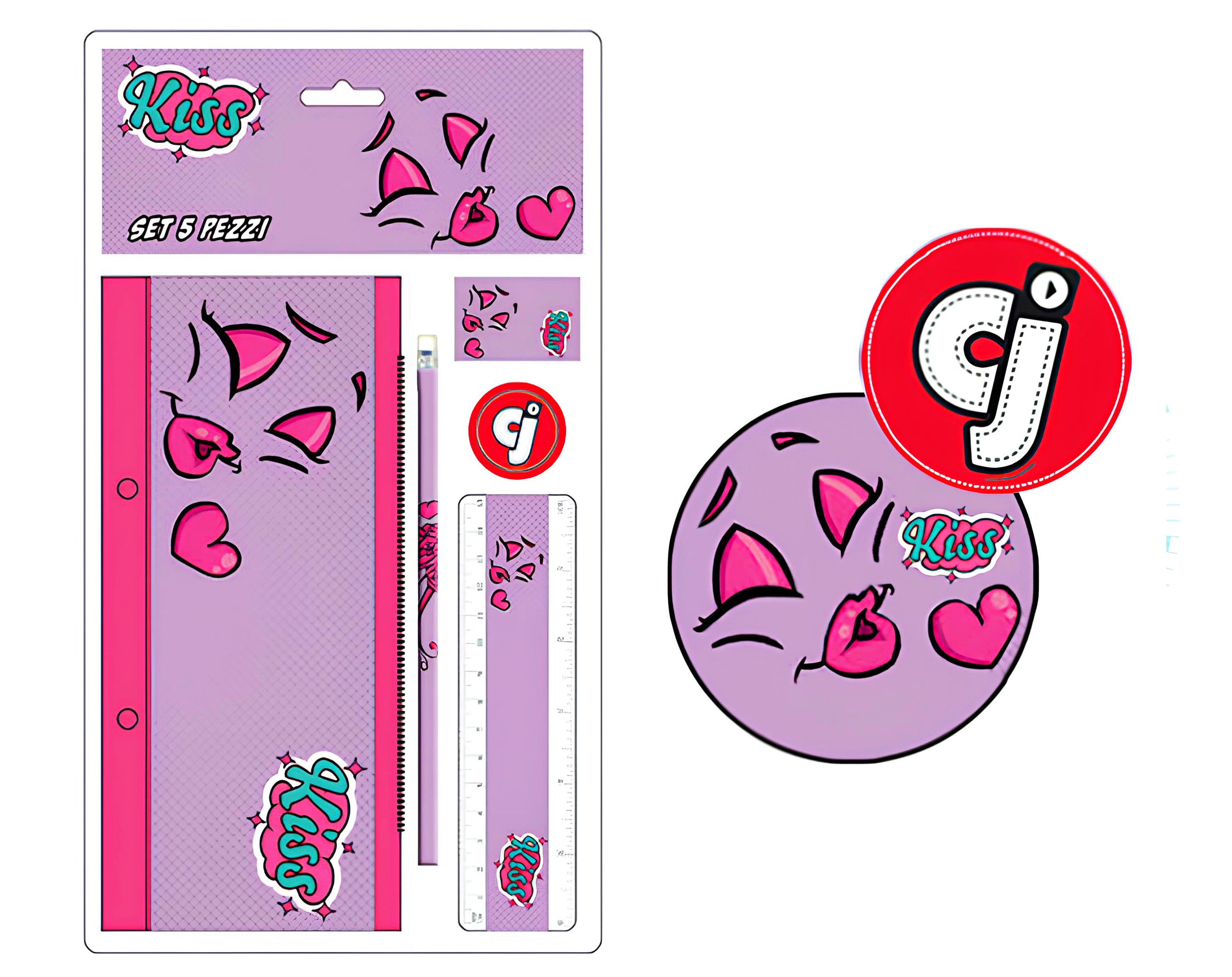 SET SCUOLA 5 PEZZI CJ BIMBA | Incarto PPL per uova di Pasqua al cioccolato DAGERAF