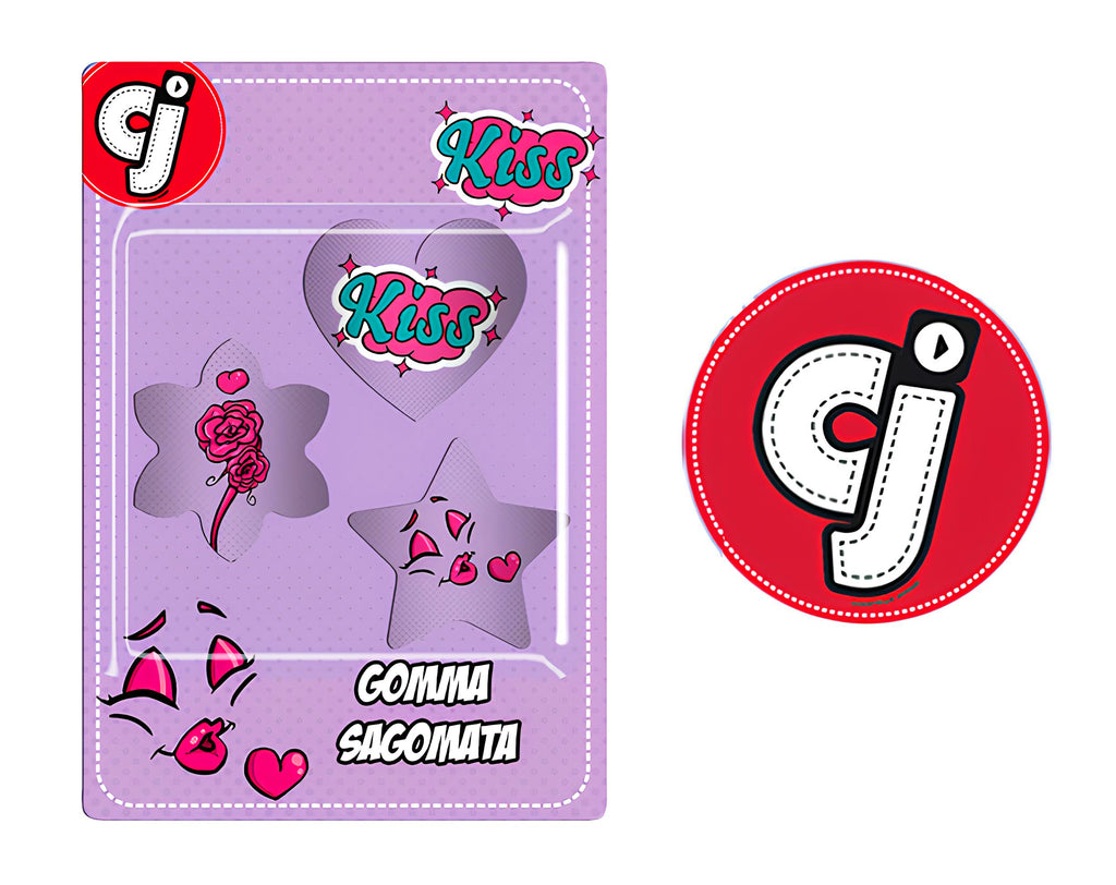 SET 3 GOMME PER CANCELLARE CJ BIMBA | Incarto PPL per uova di Pasqua al cioccolato DAGERAF