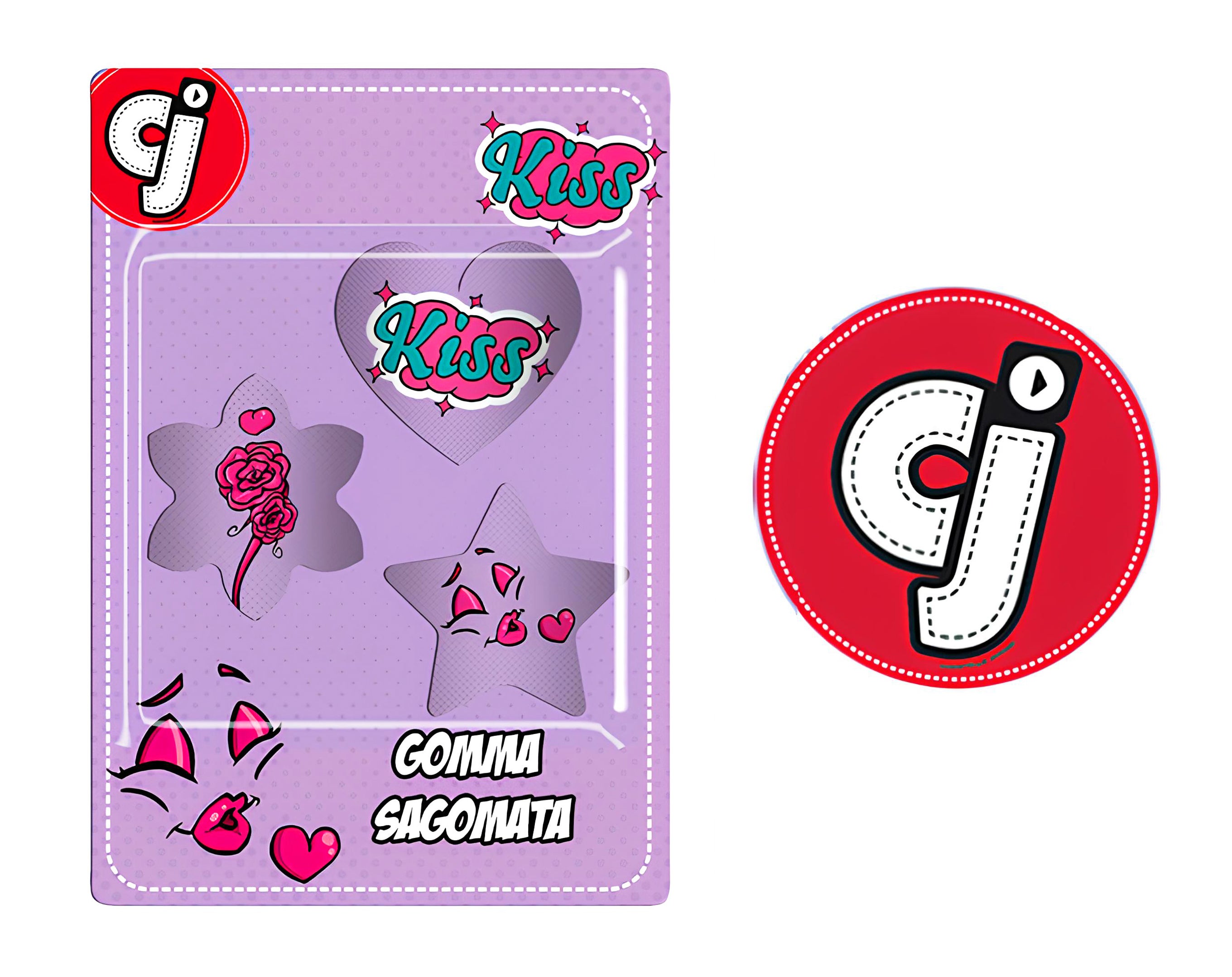 SET 3 GOMME PER CANCELLARE CJ BIMBA | Incarto PPL per uova di Pasqua al cioccolato DAGERAF