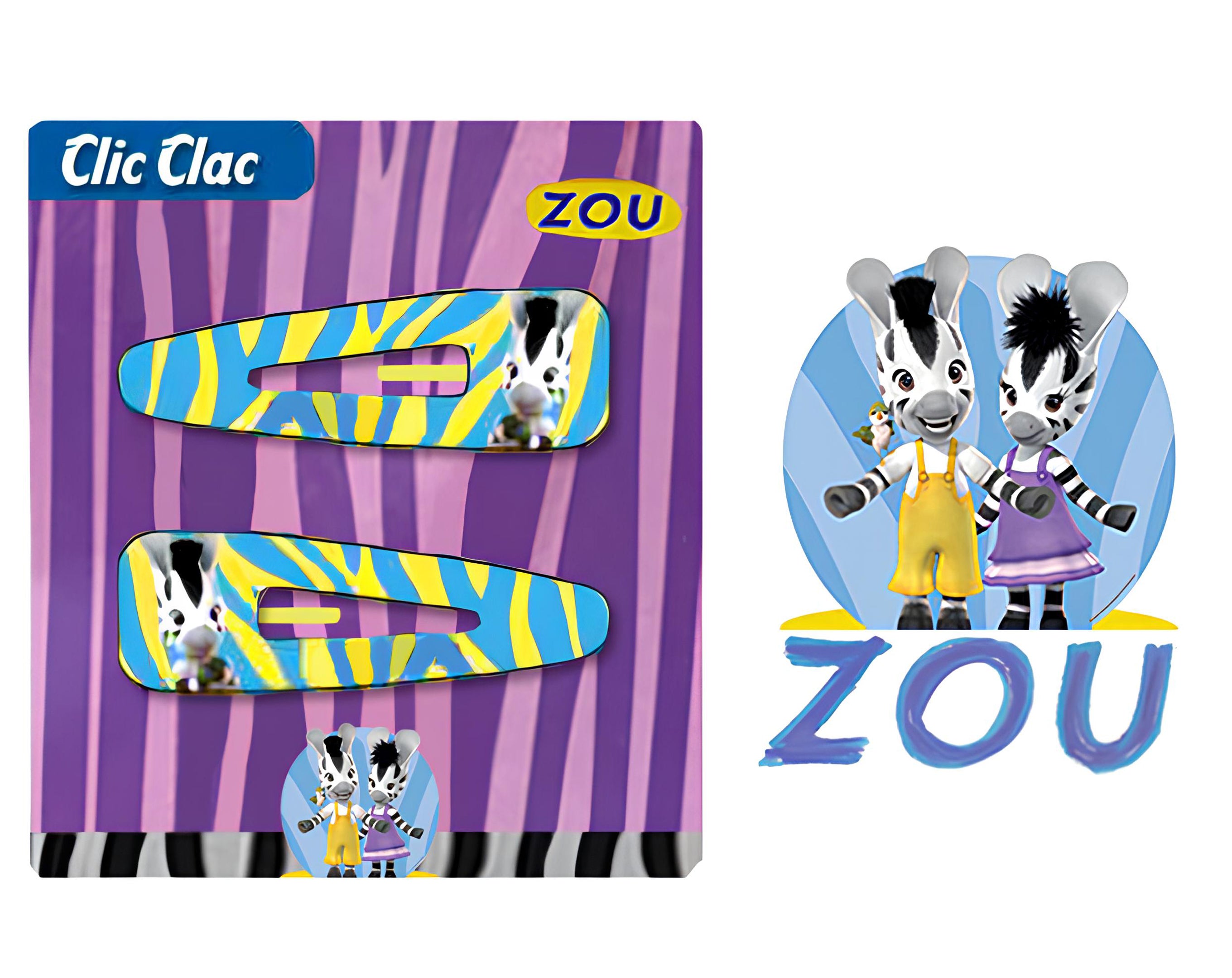 BLISTER 2 CLIC CLAC ZEBRA ZOU | Incarto PPL per uova di Pasqua al cioccolato DAGERAF