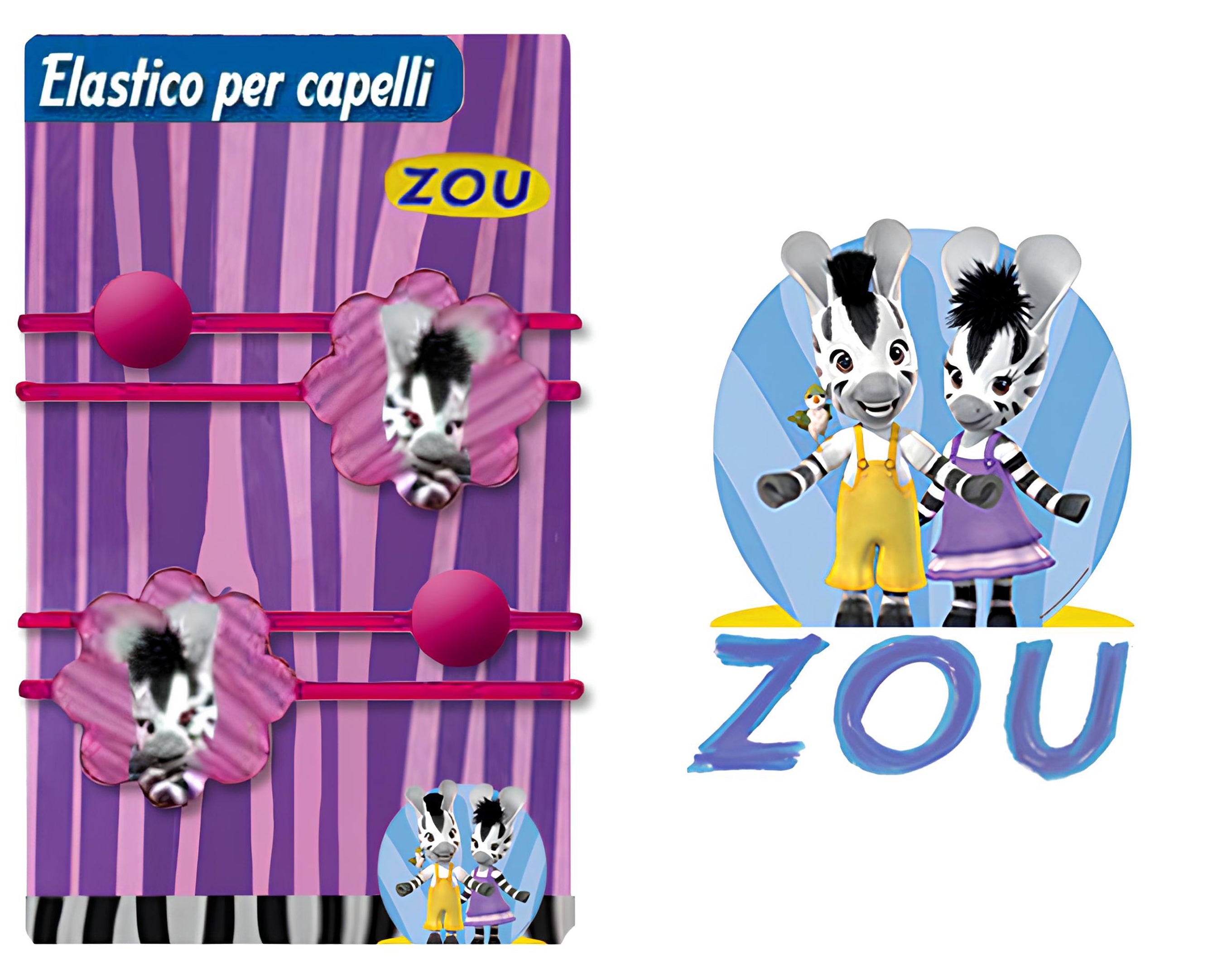 BLISTER 2 ELASTICI ONDA ZEBRA ZOU | Incarto PPL per uova di Pasqua al cioccolato DAGERAF