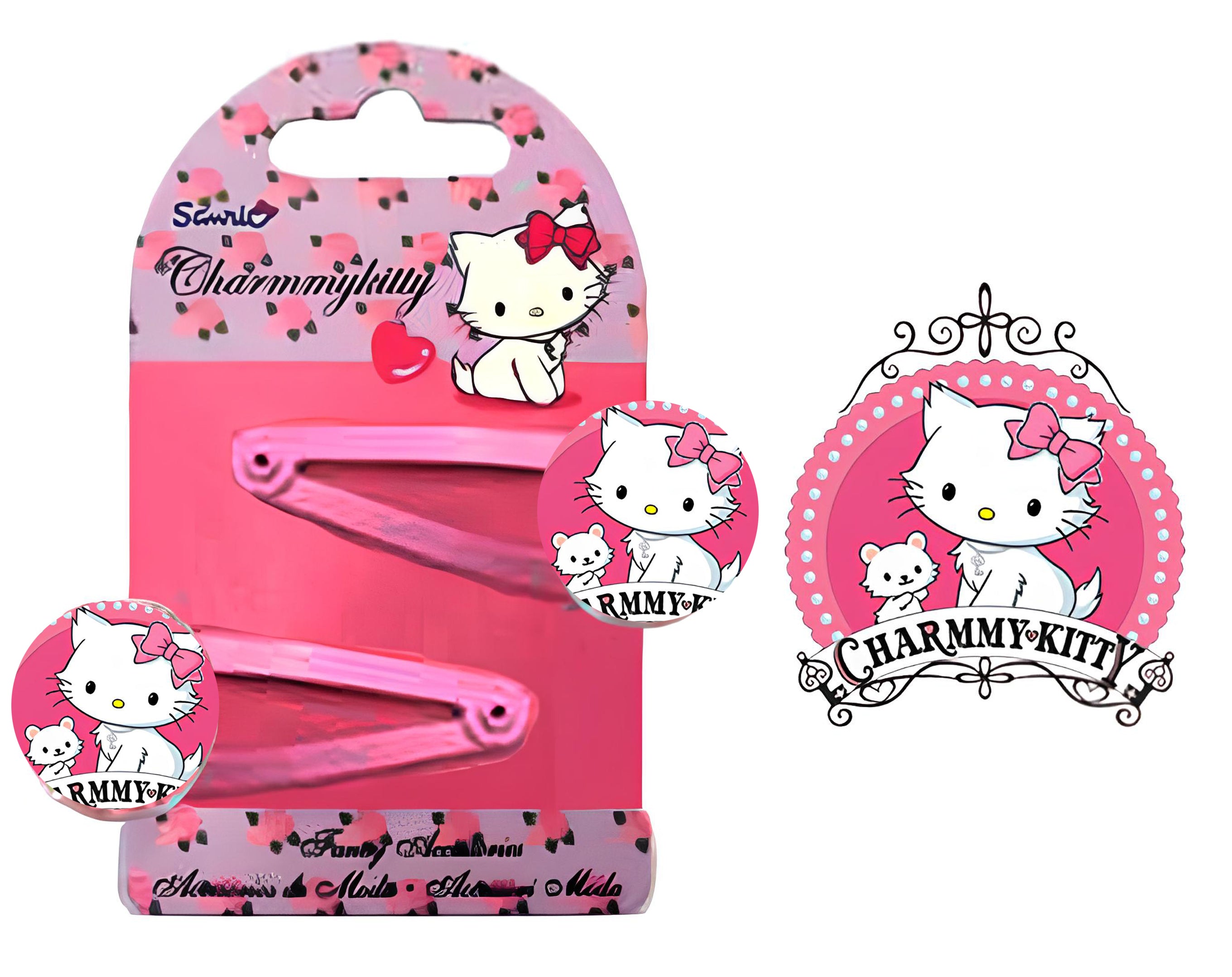 BLISTER 2 CLIC CLAC CHARMMY KITTY | Incarto PPL per uova di Pasqua al cioccolato DAGERAF