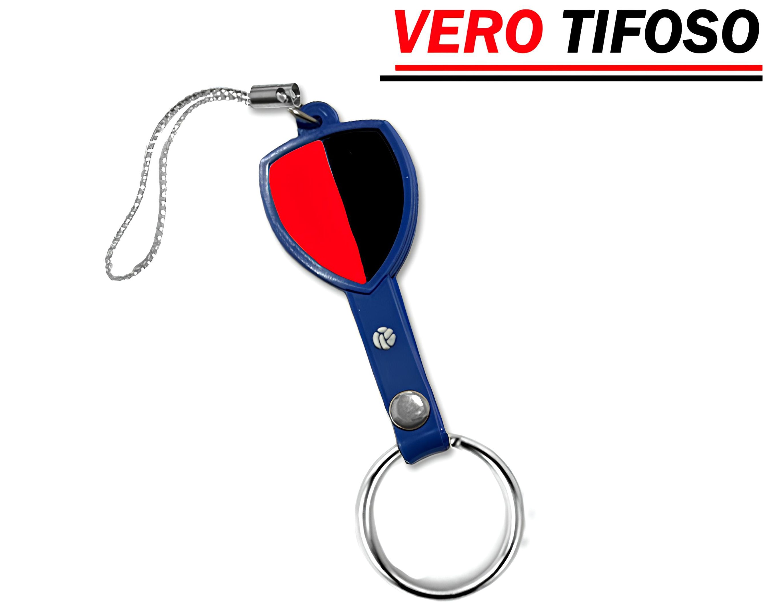 PORTACHIAVE SCUDETTO TIFOSO ROSSO NERO | Incarto PPL per uova di Pasqua al cioccolato DAGERAF