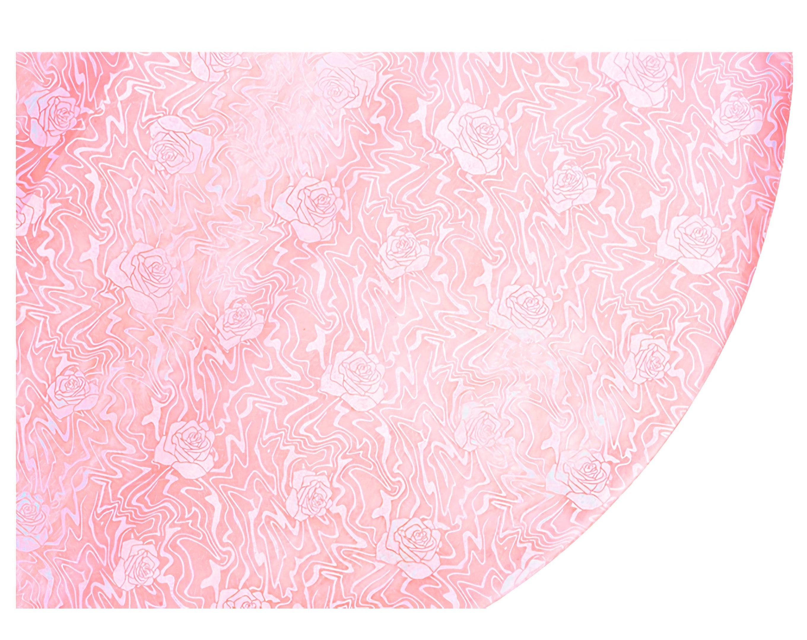 TESSUTO TONDO HYPNOTIZE ROSA CONFETTO - 100Cm | Incarto PPL per uova di Pasqua al cioccolato DAGERAF