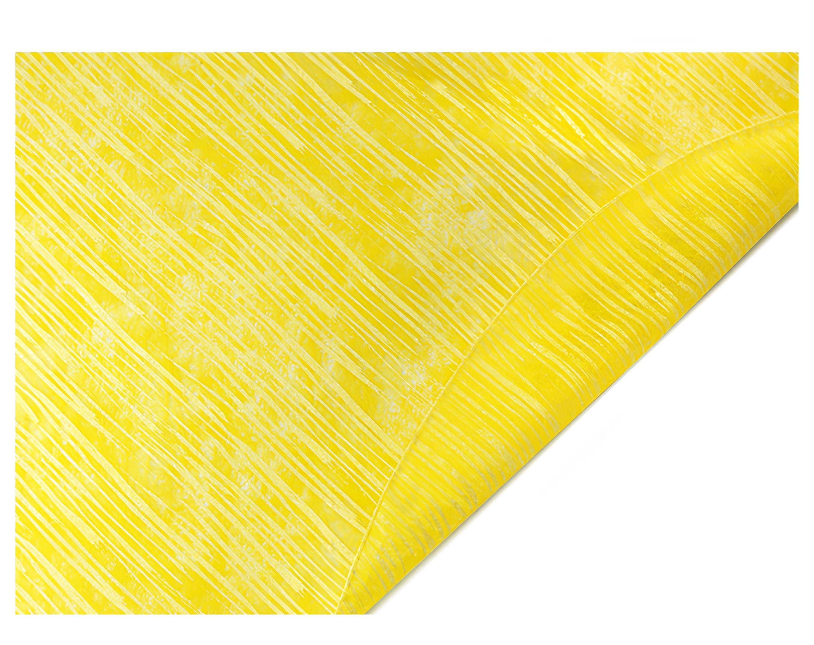 TESSUTO TONDO LINES GIALLO - 100Cm | Incarto PPL per uova di Pasqua al cioccolato DAGERAF