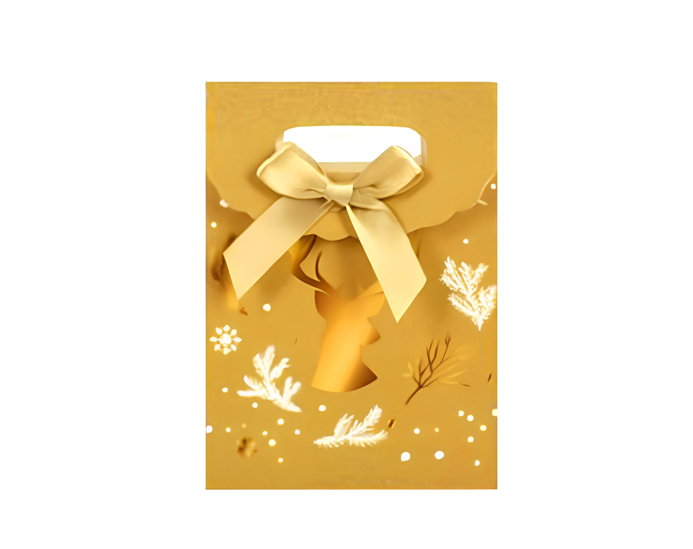 SCATOLA REGALO ORO 4 FANTASIE 9X13X5CM