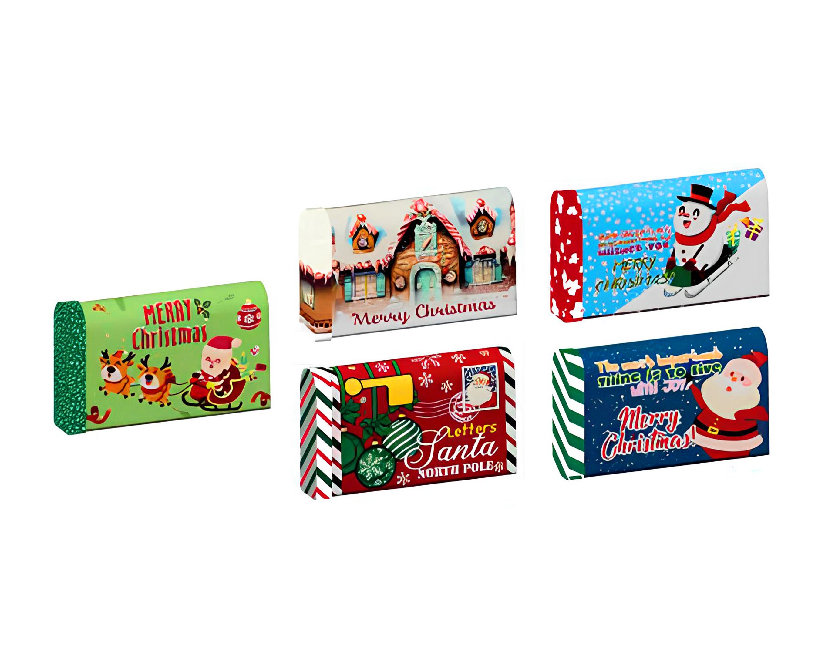 SCATOLA LATTA RETTANGOLARE 6 FANTASIE 7.5X11CM