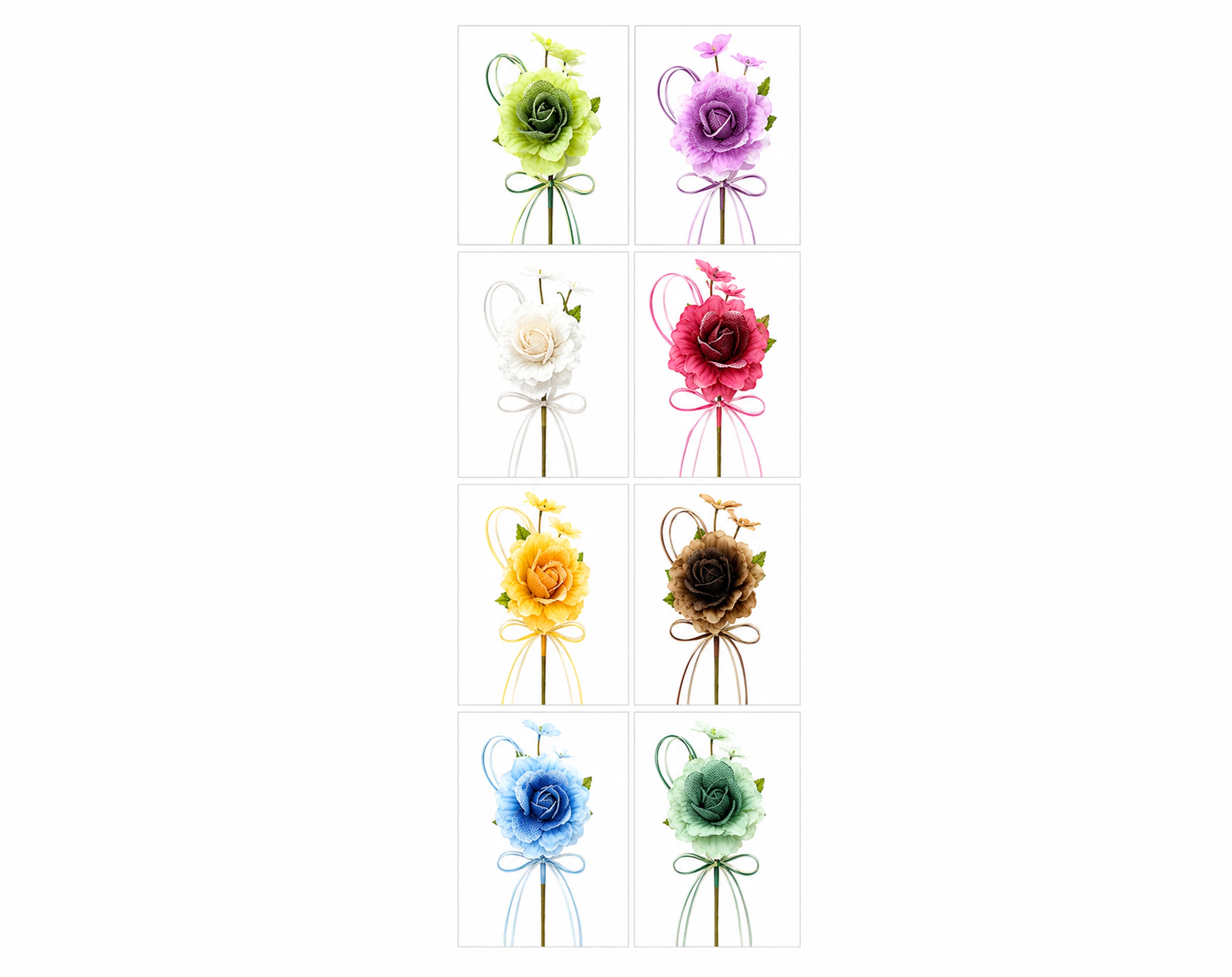 FIORE 20CM CF98-233102 COLORI ASSORTITI - Fiore per uova di Pasqua