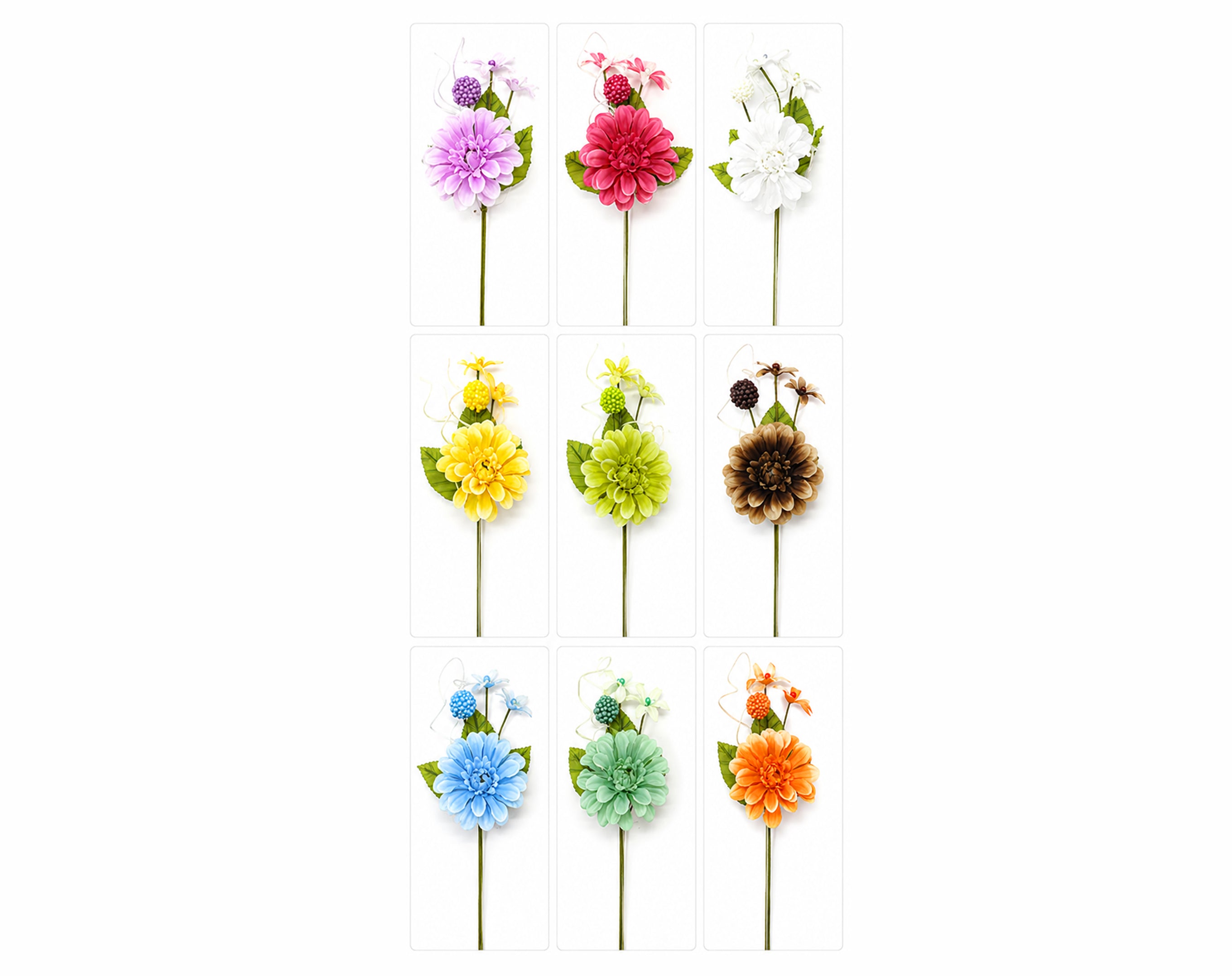 FIORE 23CM CF98-233187S COLORI ASSORTITI - Fiore per uova di Pasqua