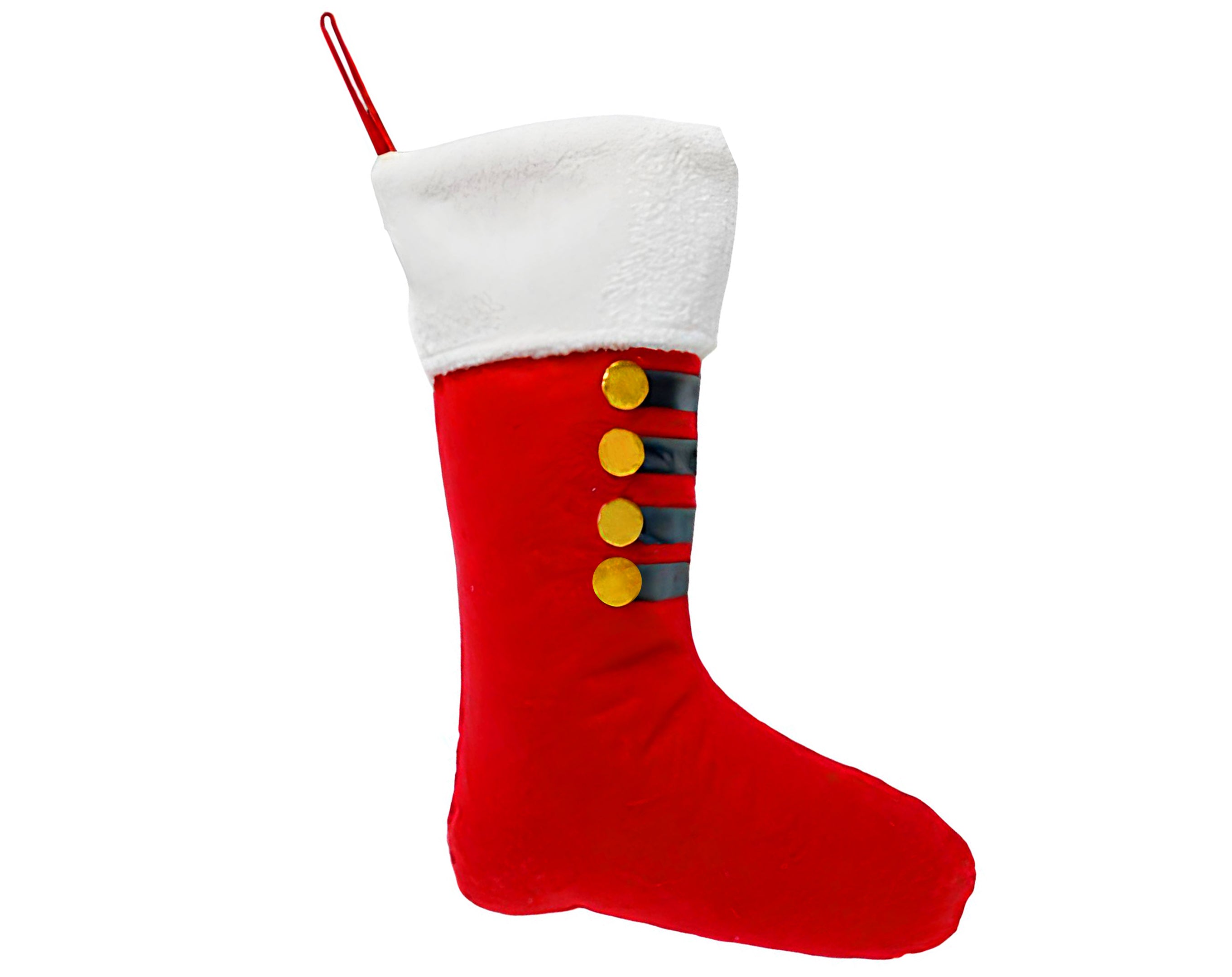 CALZA BEFANA ROSSO OSLO 52CM