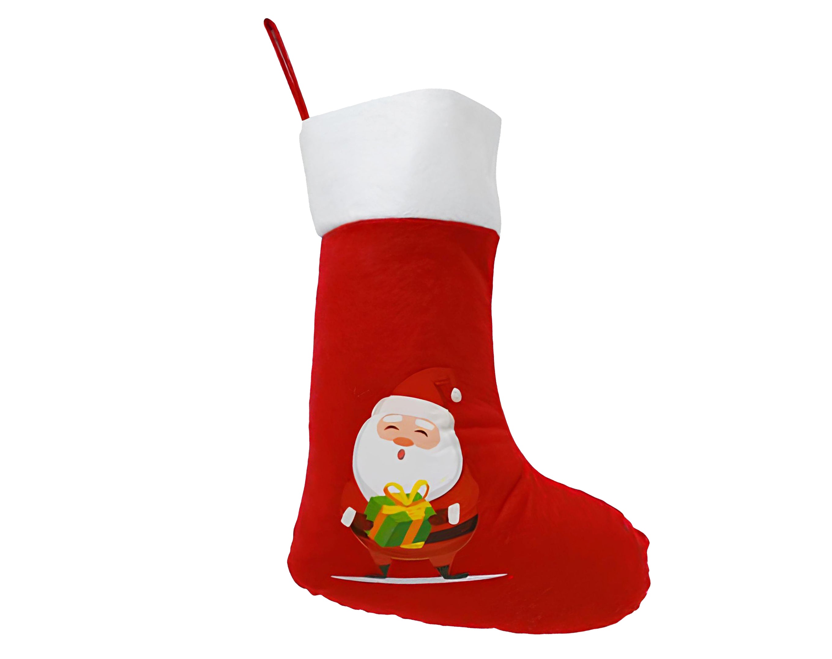 CALZA FELTRO BABBO NATALE 40CM | Incarto PPL per uova di Pasqua al cioccolato DAGERAF