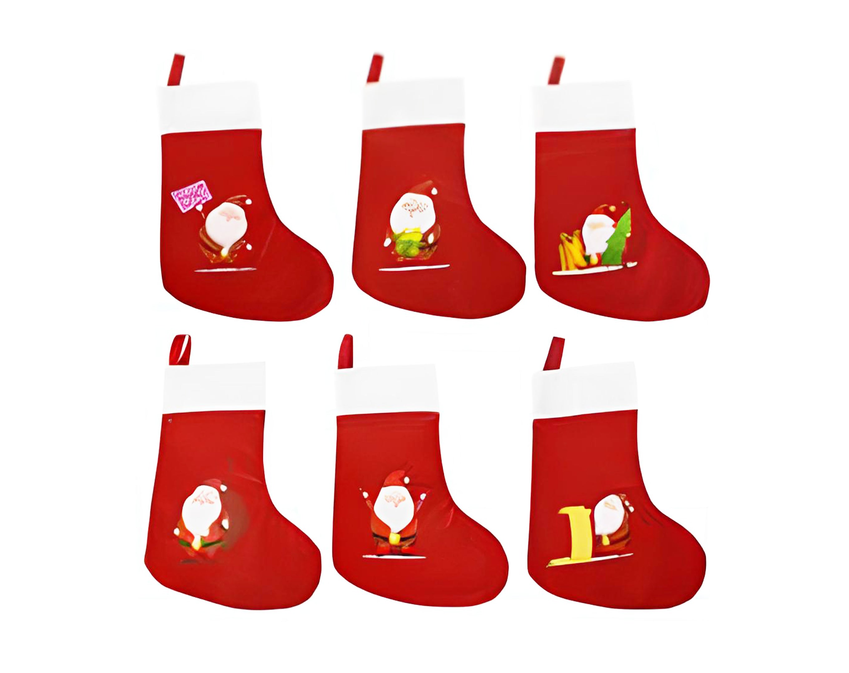 CALZA FELTRO BABBO NATALE 40CM | Incarto PPL per uova di Pasqua al cioccolato DAGERAF