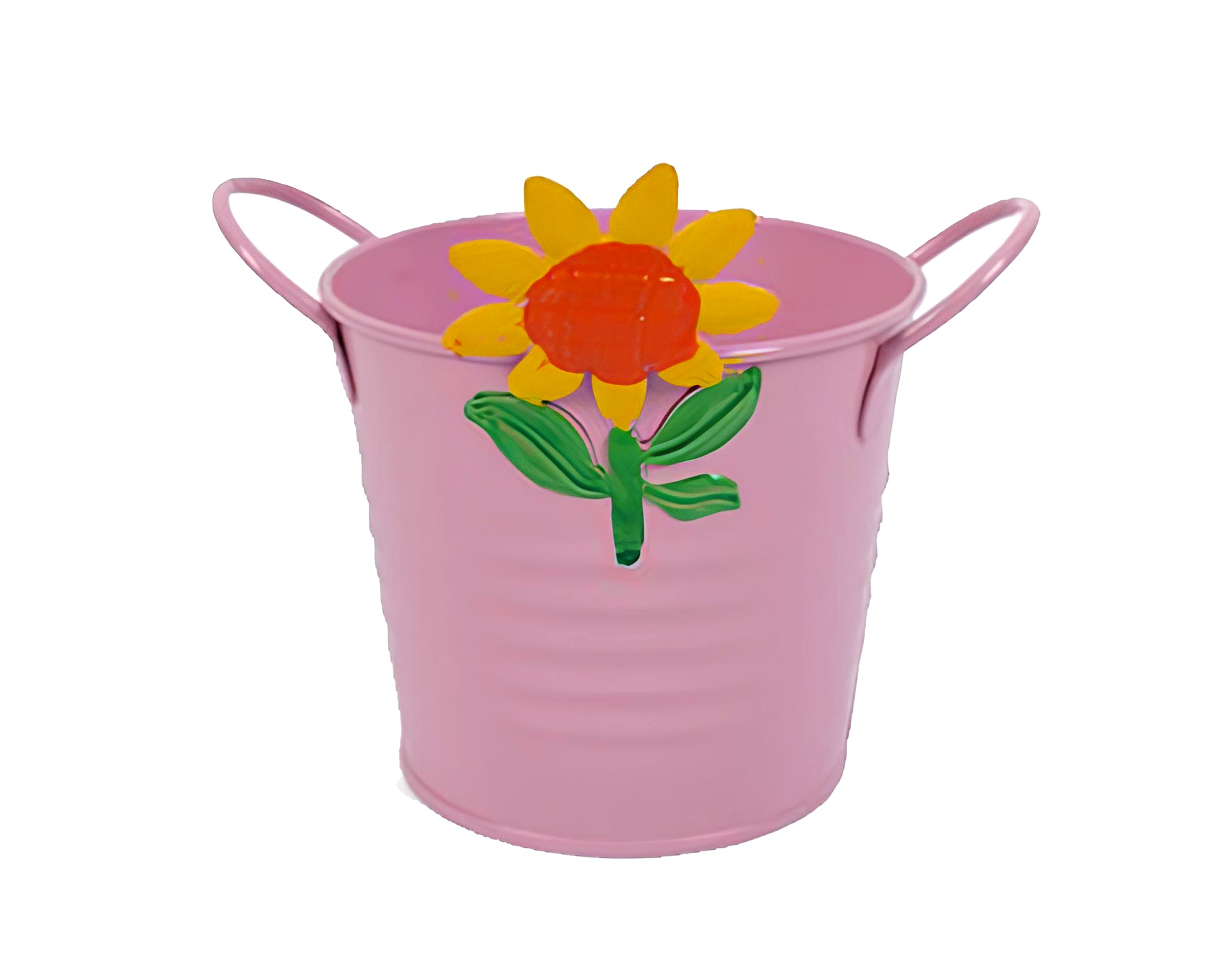 CUBETA DE LATA DE GIRASOL | Envases para dulces de Pascua