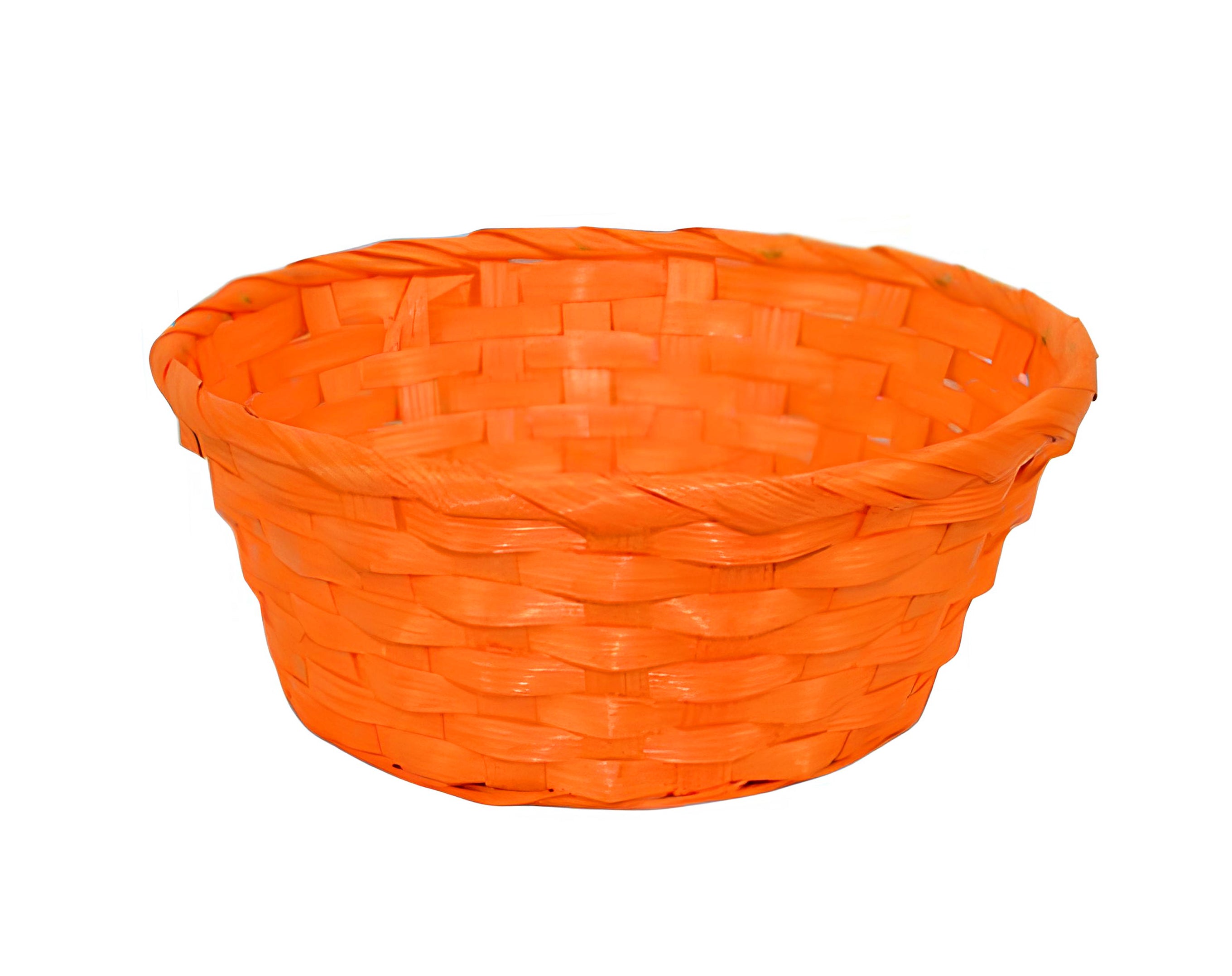 Cesta redonda tejida colorida | Embalaje para dulces de Pascua