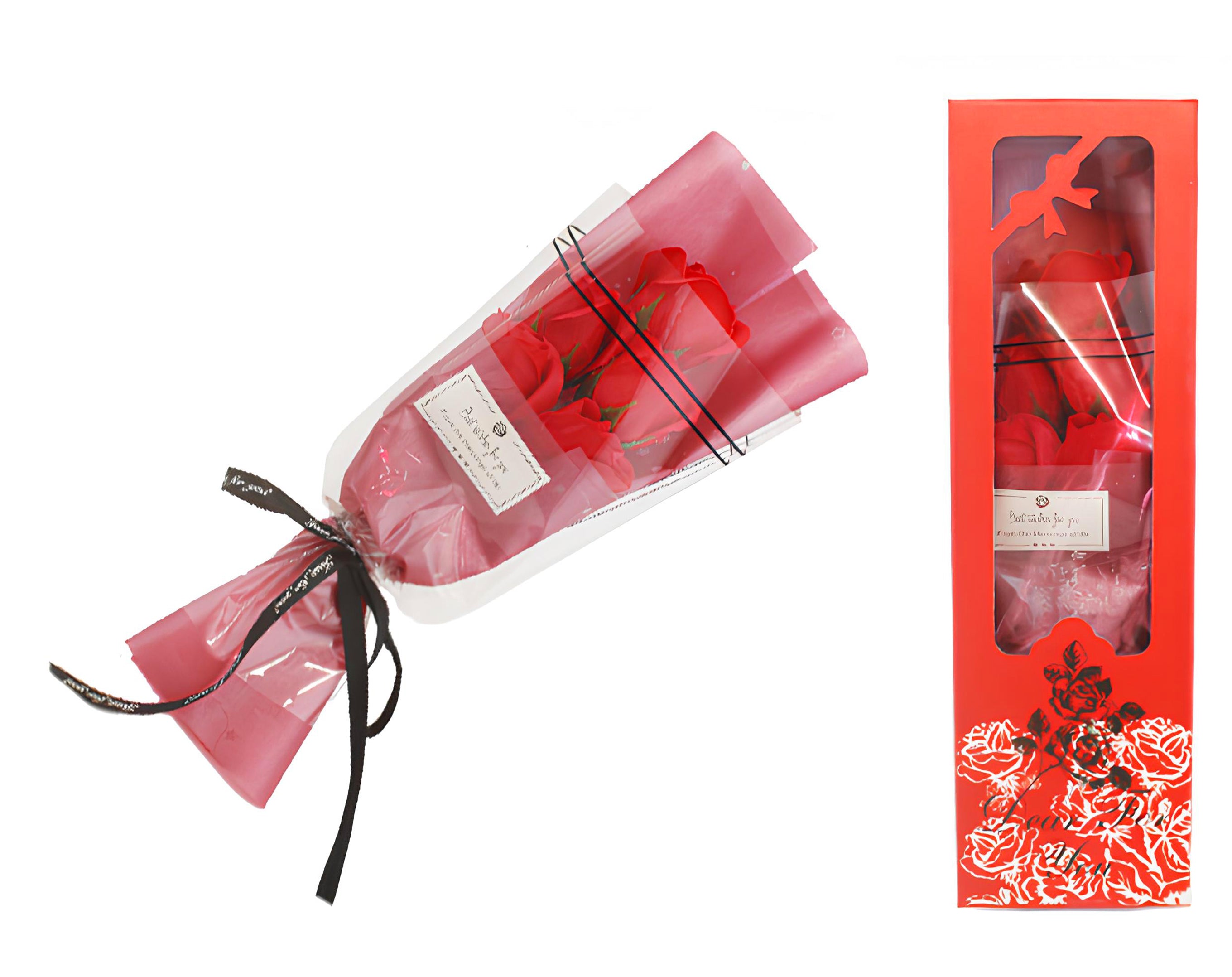 SCATOLA CON ROSE PROFUMATE 37X12X8 | Incarto PPL per uova di Pasqua al cioccolato DAGERAF