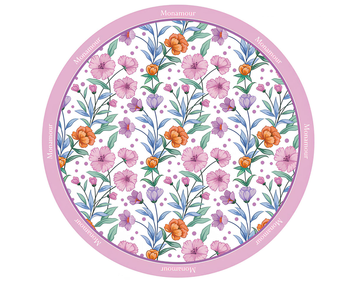 TESSUTO TONDO MONAMOUR BIANCO - 90Cm