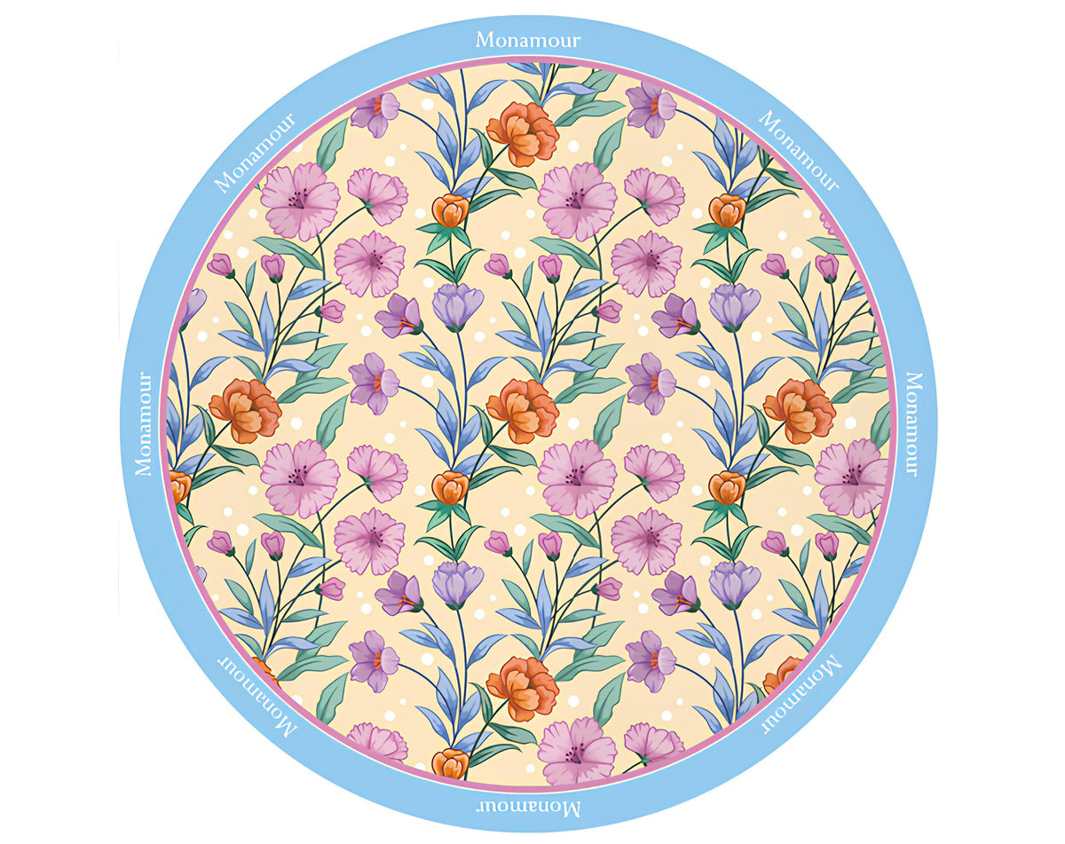 RONDE STOF MONAMOUR GEEL - 90Cm
