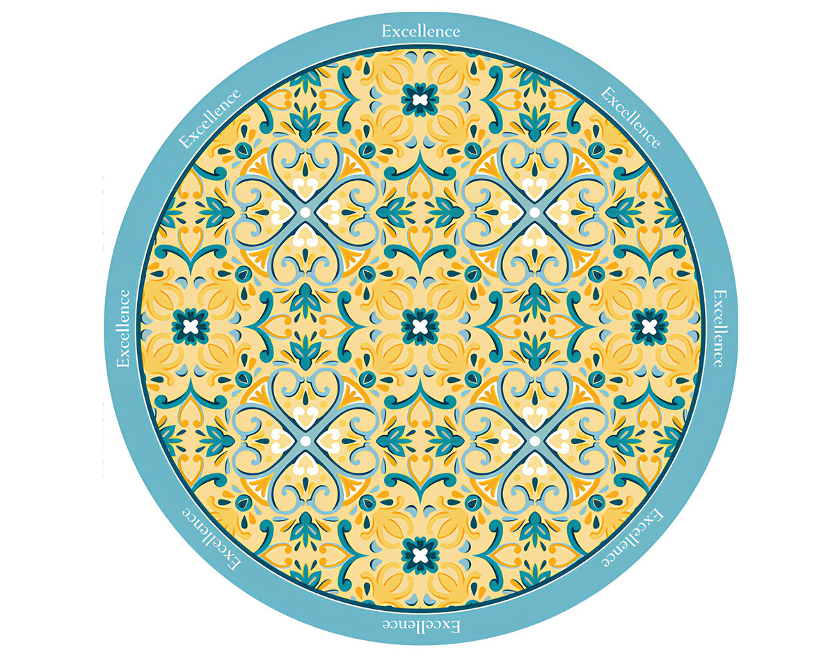 TESSUTO TONDO EXCELLENCE GIALLO - 90Cm