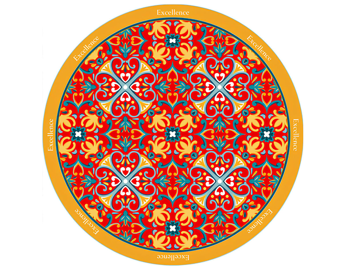 TESSUTO TONDO EXCELLENCE ROSSO - 100Cm