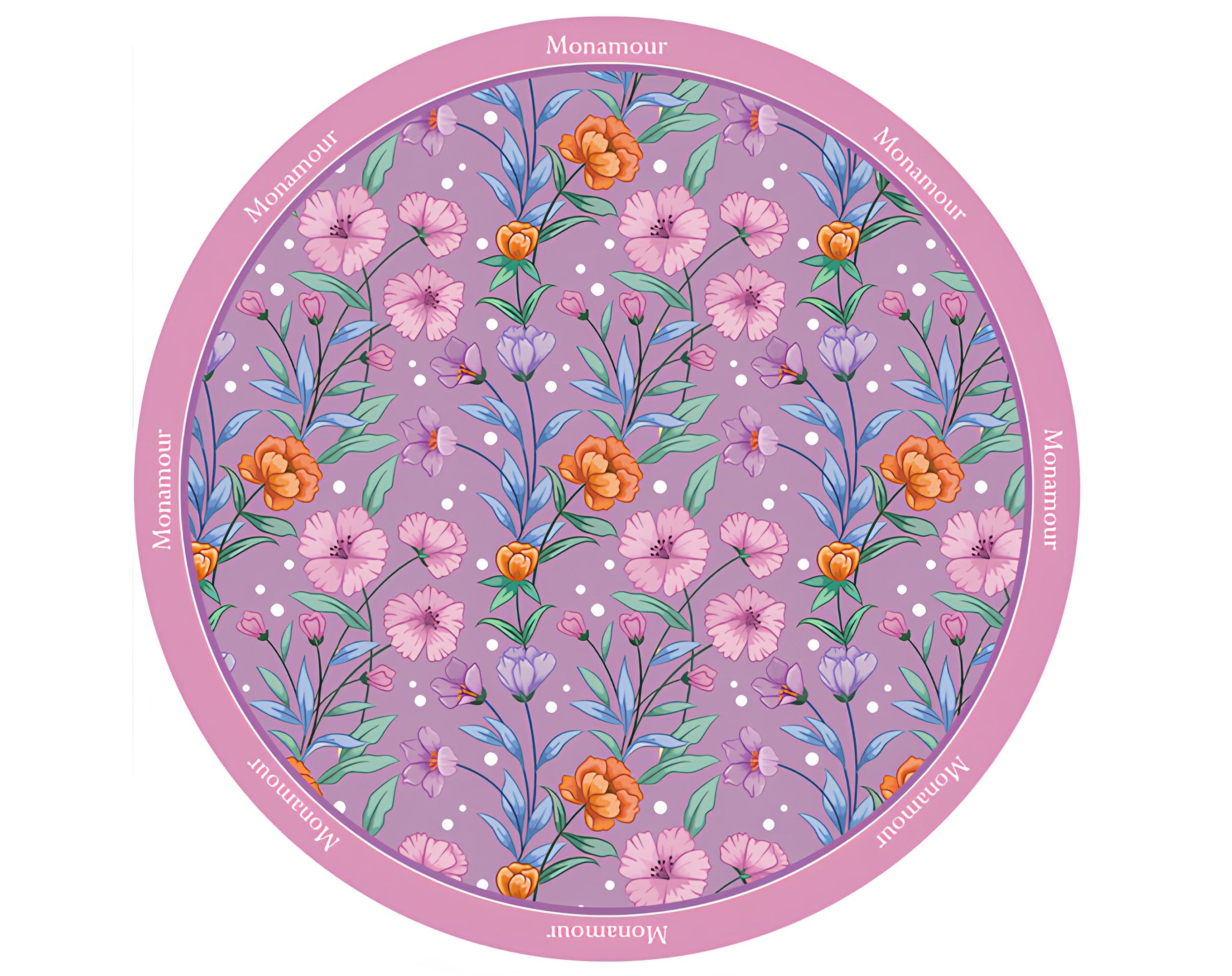 TESSUTO TONDO MONAMOUR VIOLA - 100Cm | Incarto PPL per uova di Pasqua al cioccolato DAGERAF