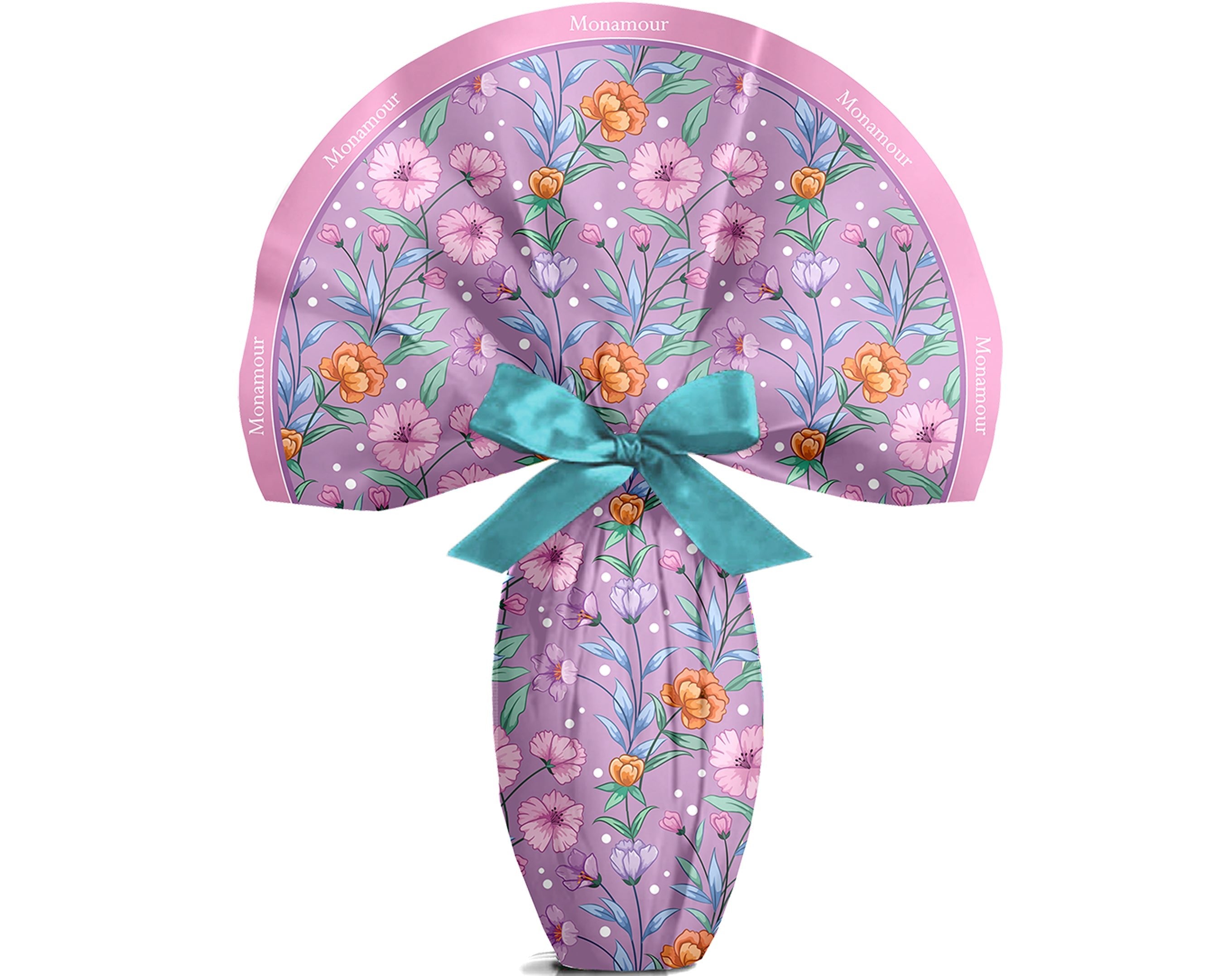 TESSUTO TONDO MONAMOUR VIOLA - 100Cm | Incarto PPL per uova di Pasqua al cioccolato DAGERAF
