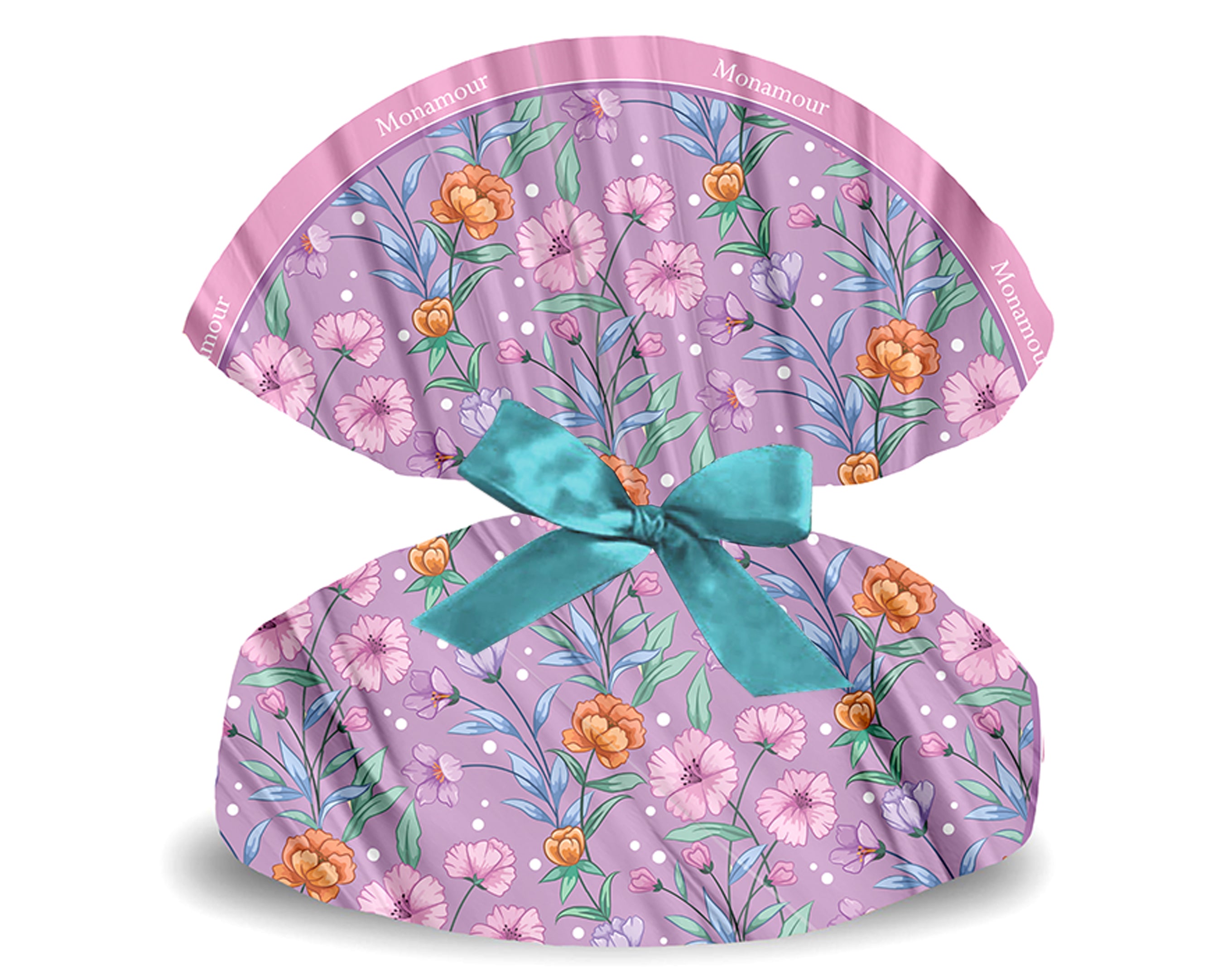 TESSUTO TONDO MONAMOUR VIOLA - 100Cm | Incarto PPL per uova di Pasqua al cioccolato DAGERAF