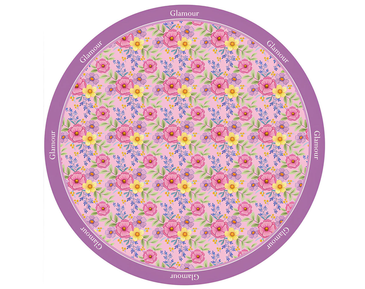 TESSUTO TONDO GLAMOUR ROSA - 120Cm | Incarto PPL per uova di Pasqua al cioccolato DAGERAF