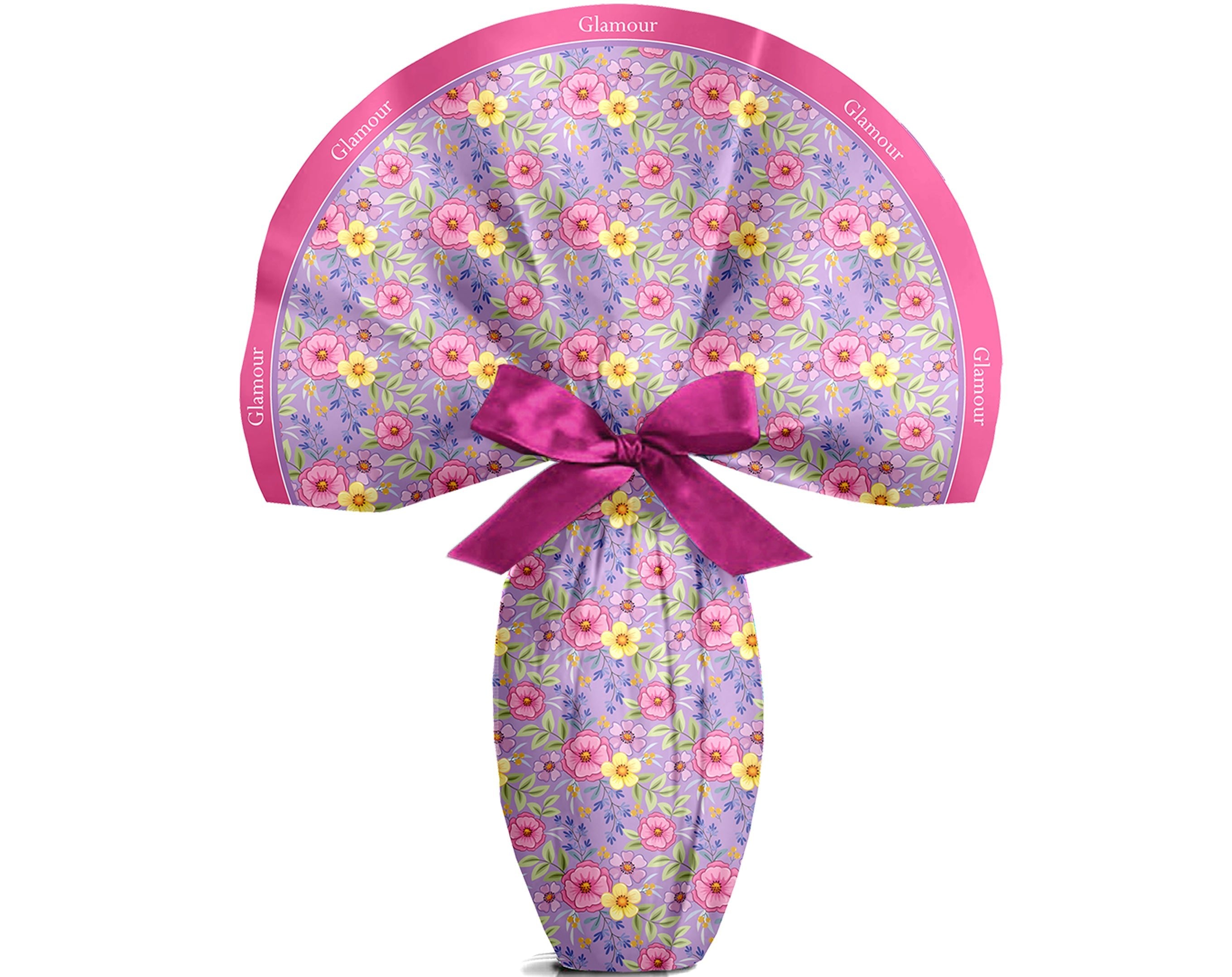TESSUTO TONDO GLAMOUR VIOLA - 120Cm | Incarto PPL per uova di Pasqua al cioccolato DAGERAF