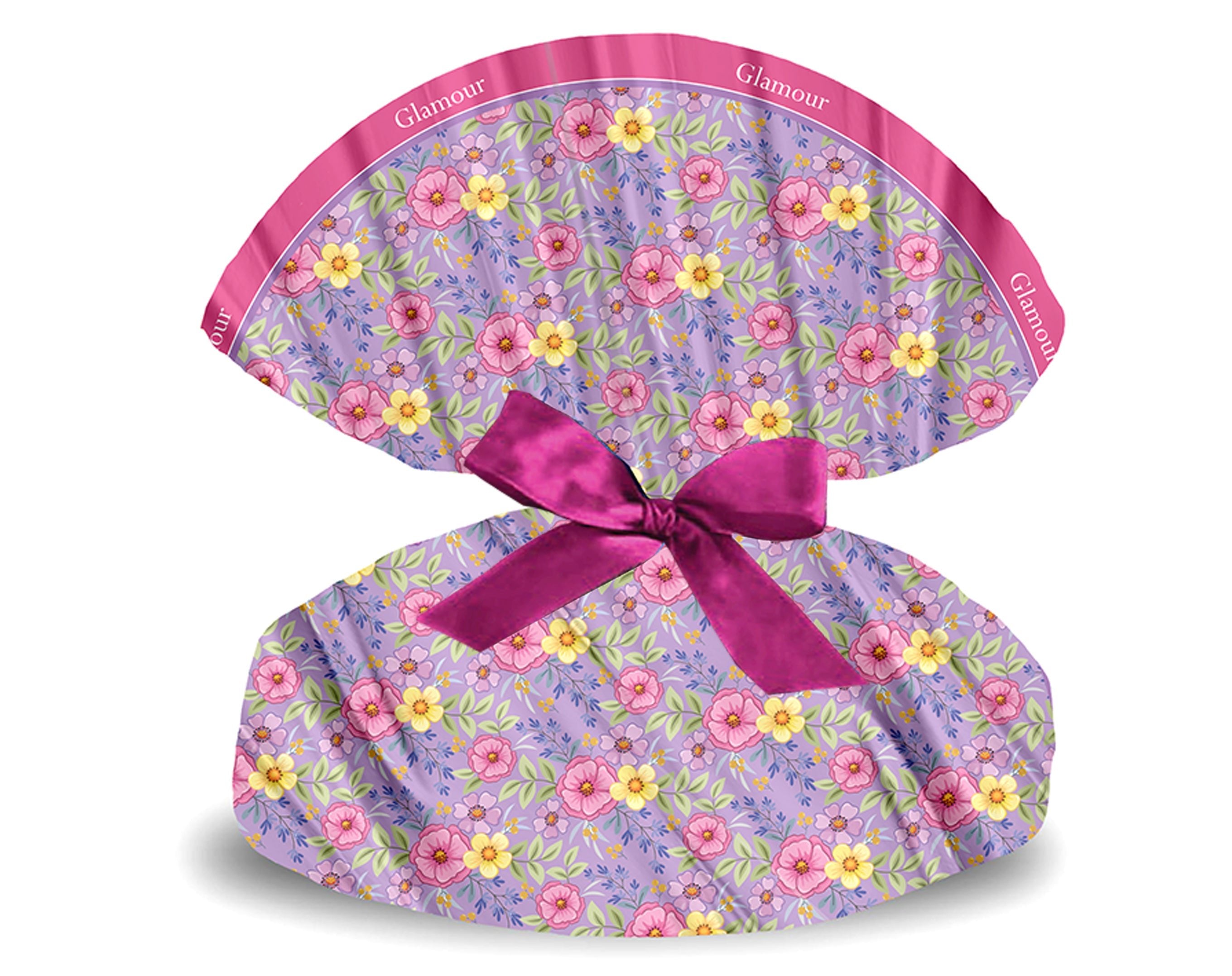 TESSUTO TONDO GLAMOUR VIOLA - 120Cm | Incarto PPL per uova di Pasqua al cioccolato DAGERAF