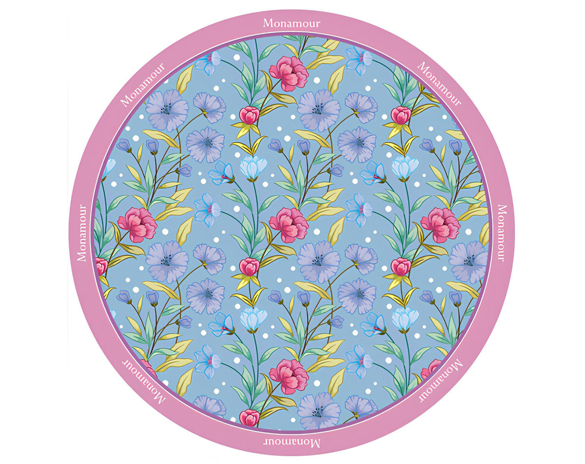 TESSUTO TONDO MONAMOUR AZZURRO - 120Cm | Incarto PPL per uova di Pasqua al cioccolato DAGERAF