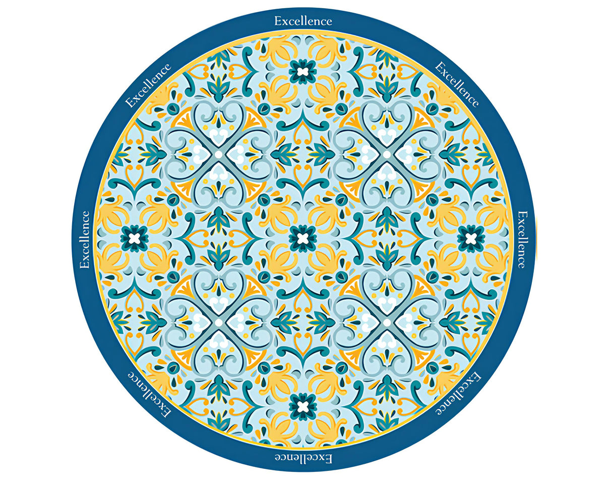 RONDE STOF EXCELLENCE LICHTBLAUW - 90Cm