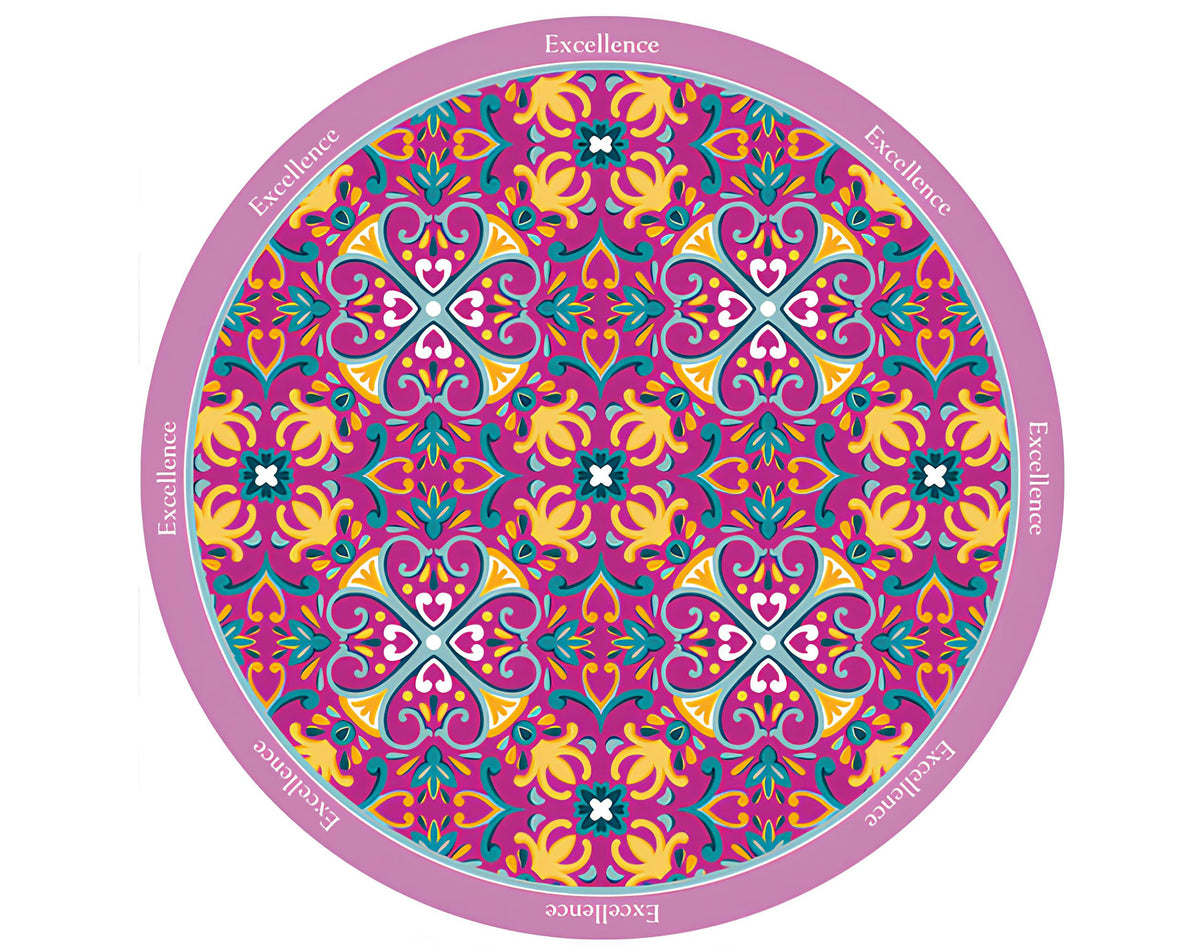 RONDE STOF EXCELLENCE FUCHSIA - 90Cm