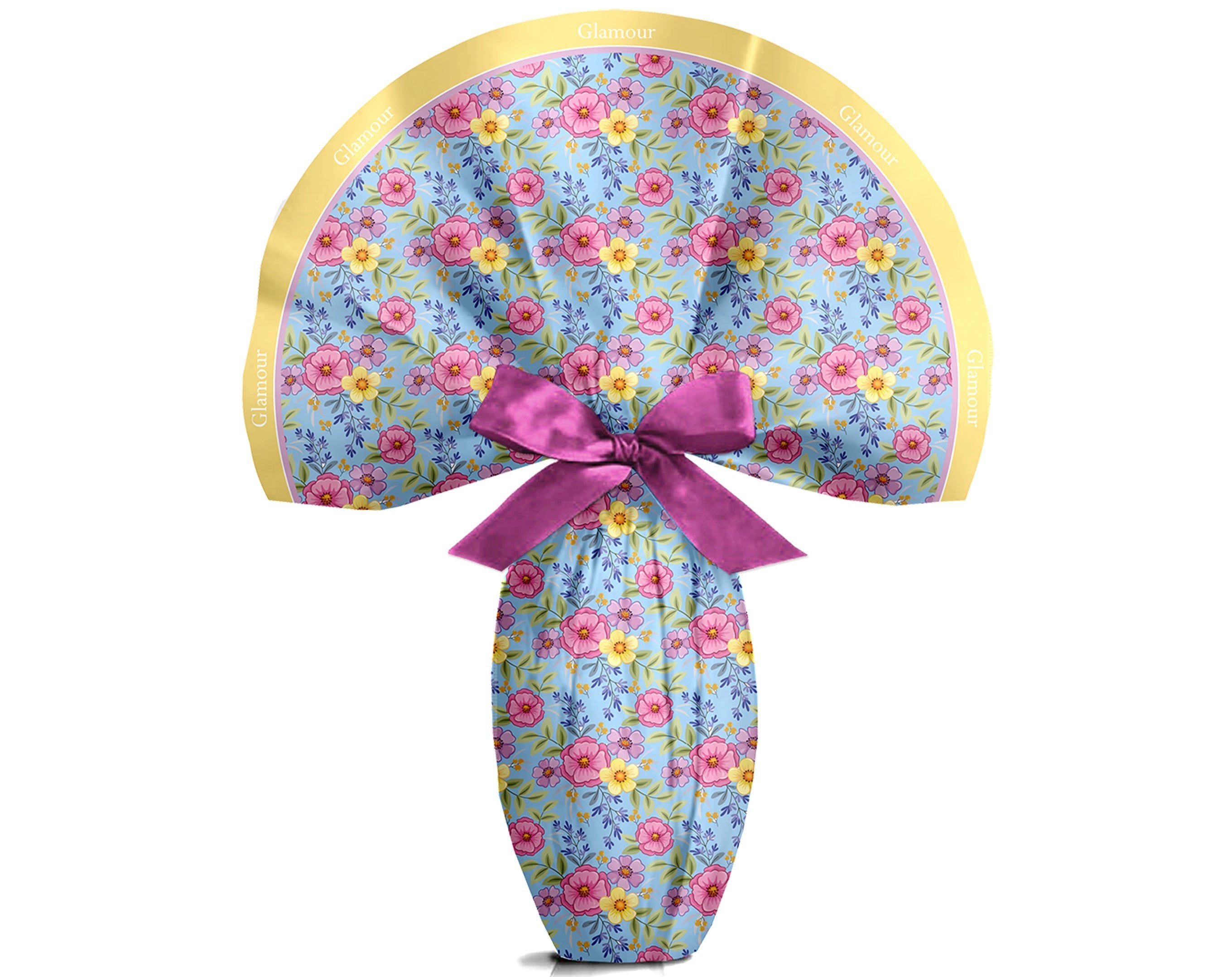 TESSUTO TONDO GLAMOUR AZZURRO - 140Cm | Incarto PPL per uova di Pasqua al cioccolato DAGERAF