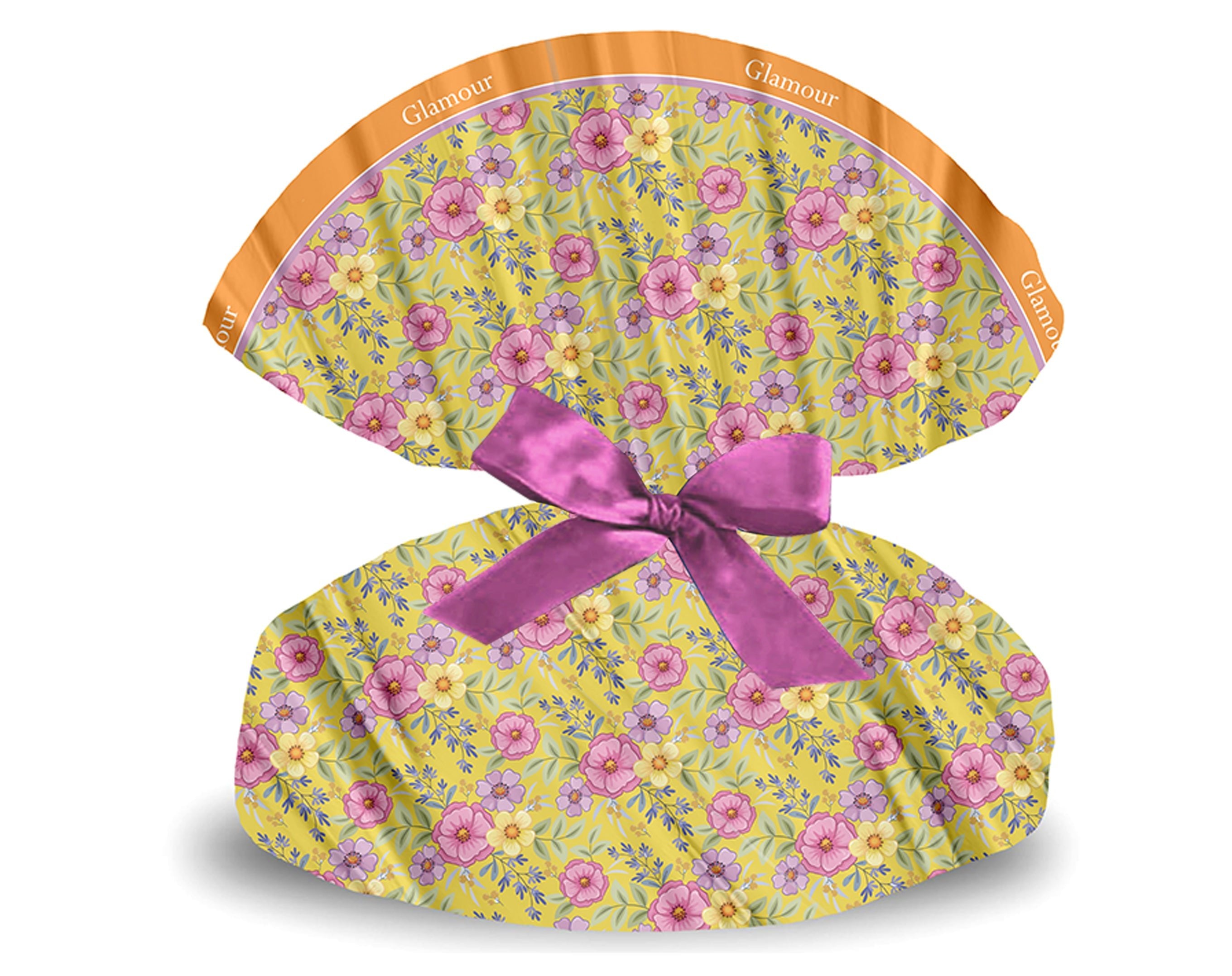 TESSUTO TONDO GLAMOUR GIALLO - 140Cm | Incarto PPL per uova di Pasqua al cioccolato DAGERAF