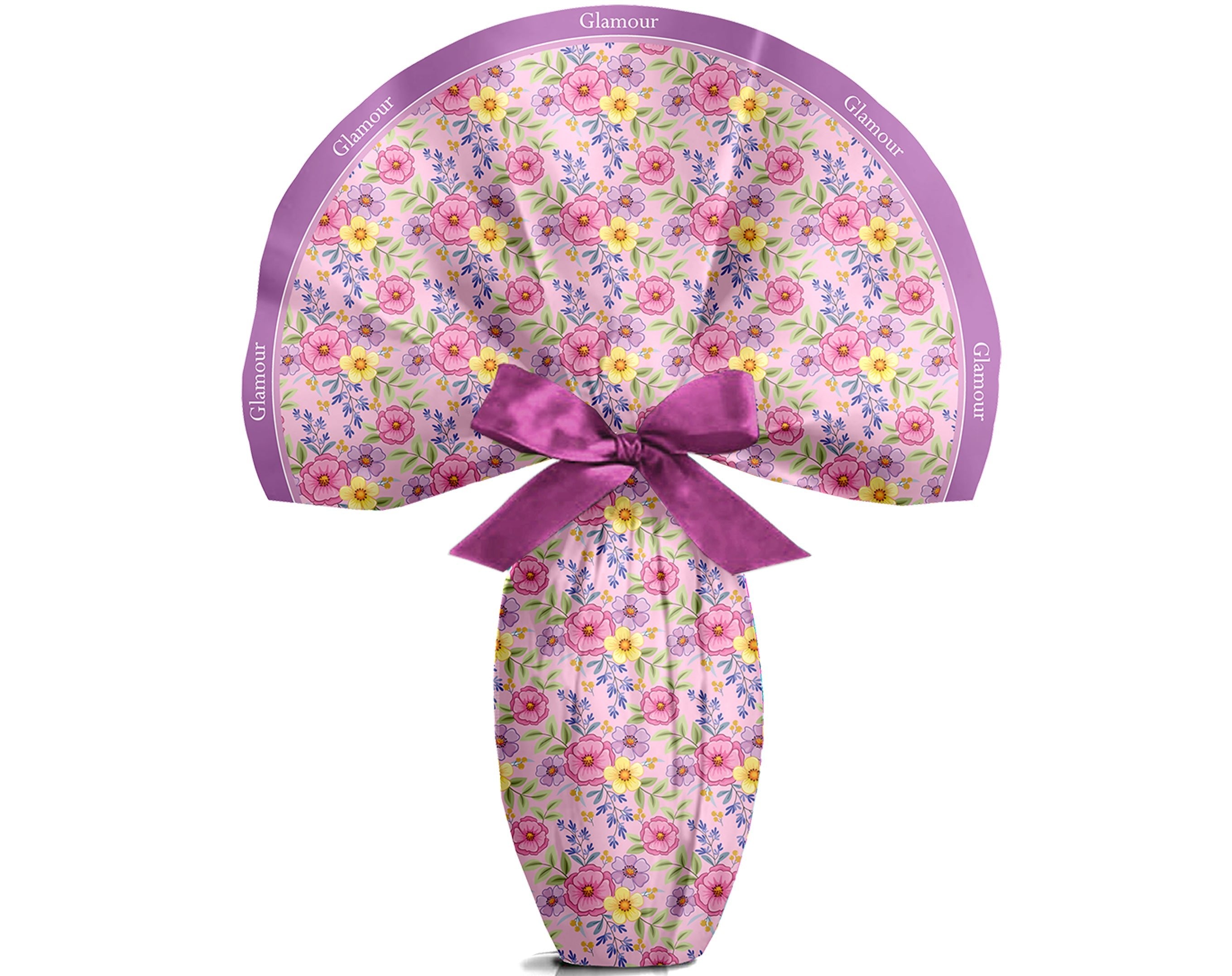 TESSUTO TONDO GLAMOUR ROSA - 140Cm | Incarto PPL per uova di Pasqua al cioccolato DAGERAF