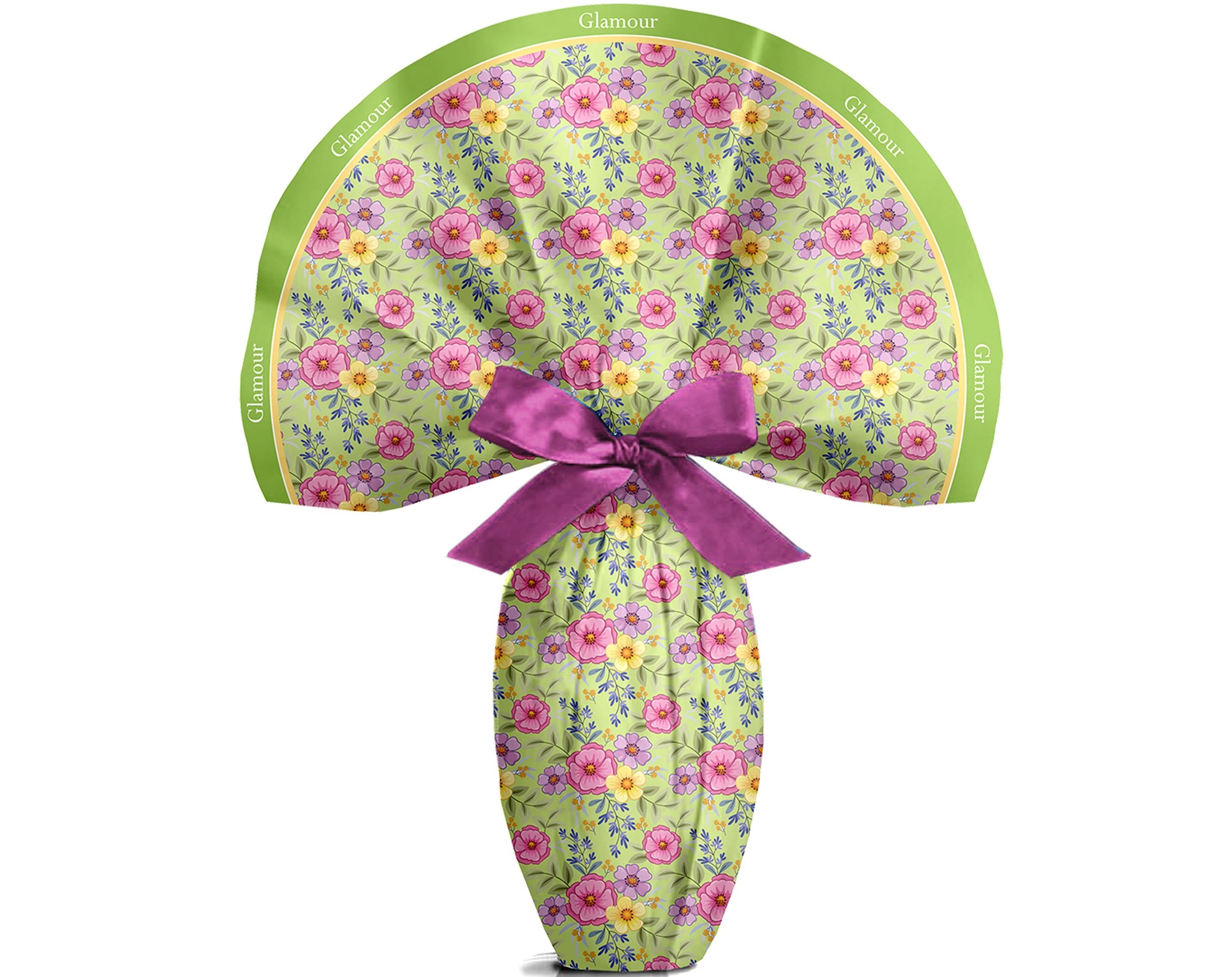 TESSUTO TONDO GLAMOUR VERDE - 140Cm | Incarto PPL per uova di Pasqua al cioccolato DAGERAF