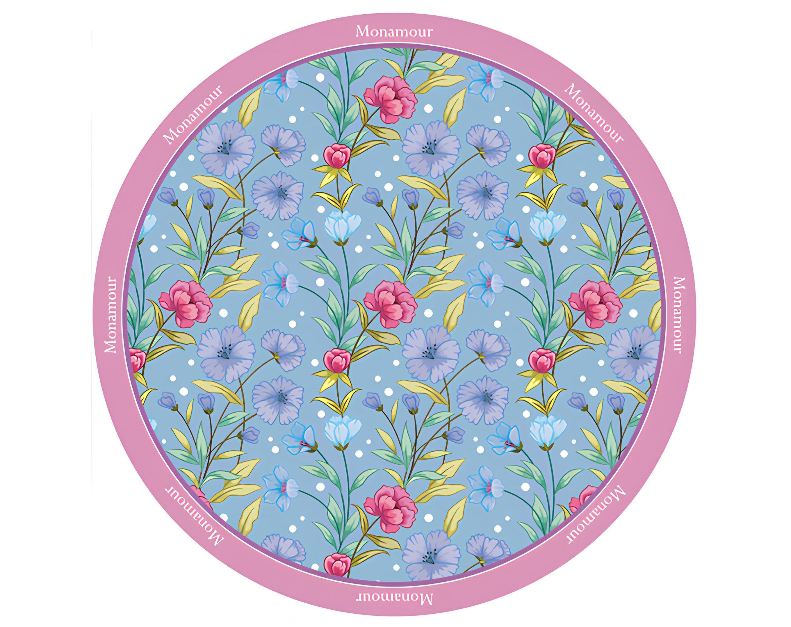 TESSUTO TONDO MONAMOUR AZZURRO - 140Cm | Incarto PPL per uova di Pasqua al cioccolato DAGERAF