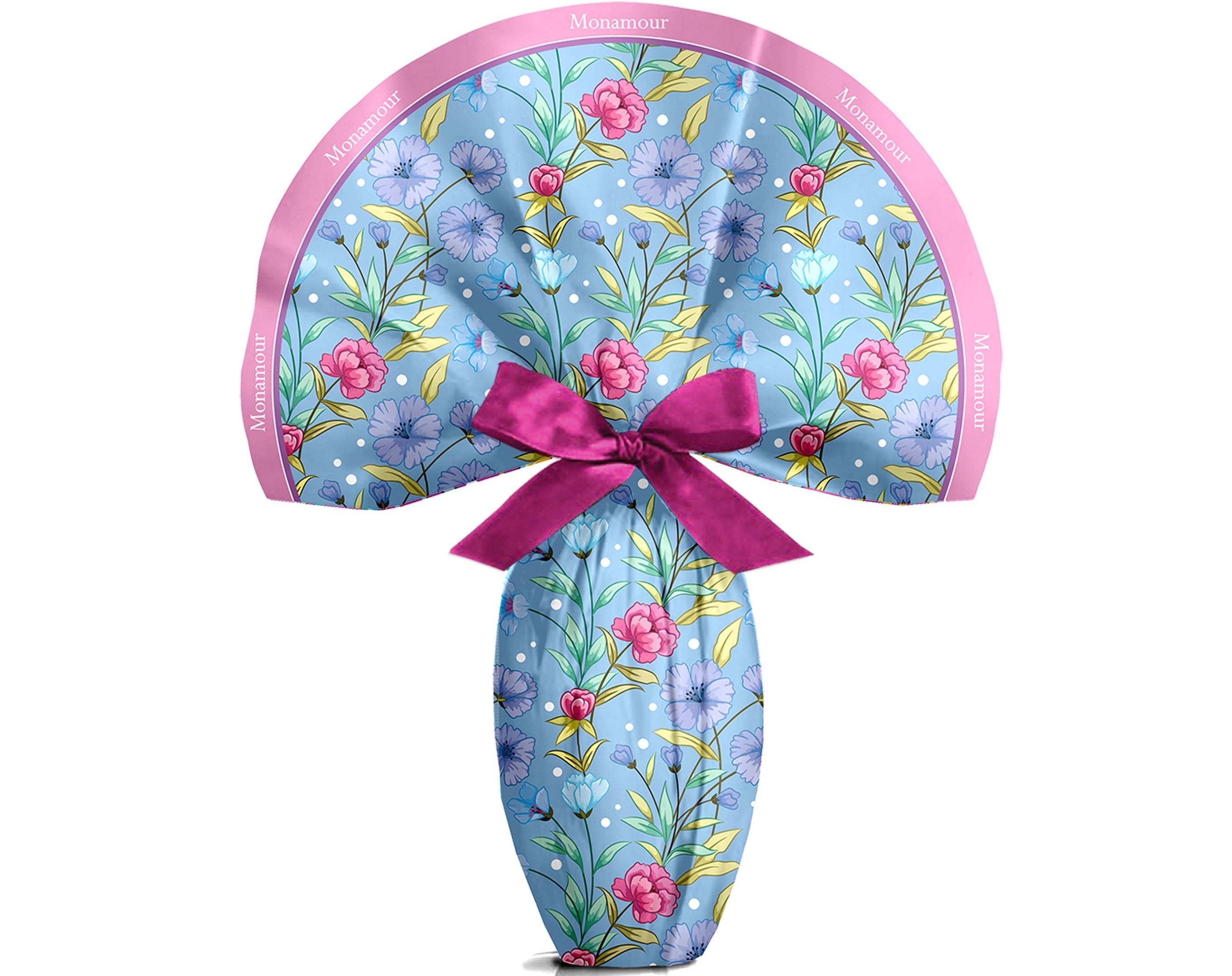 TESSUTO TONDO MONAMOUR AZZURRO - 140Cm | Incarto PPL per uova di Pasqua al cioccolato DAGERAF