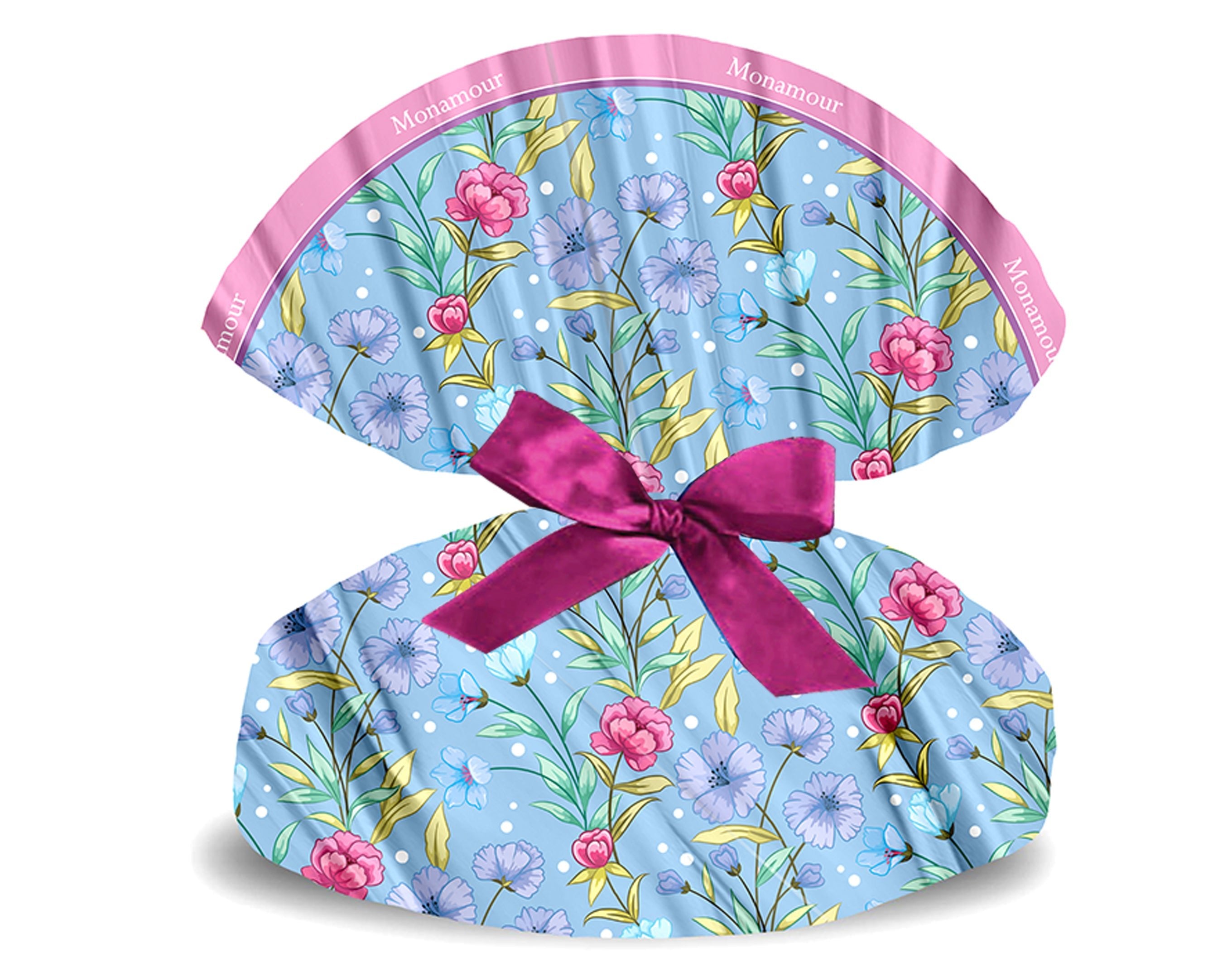 TESSUTO TONDO MONAMOUR AZZURRO - 140Cm | Incarto PPL per uova di Pasqua al cioccolato DAGERAF