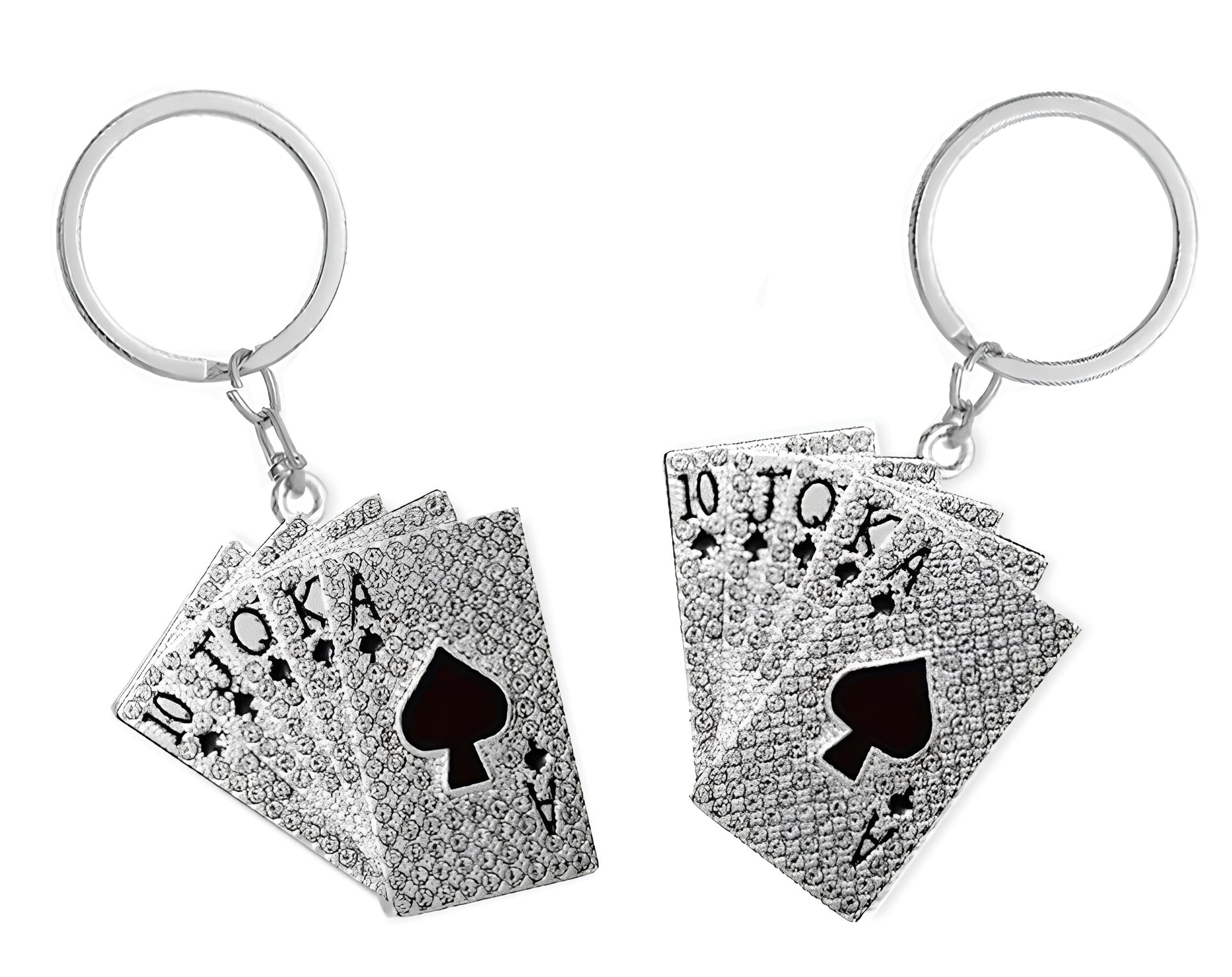 PORTACHIAVE STRASS POKER | Sorpresa ideale per uova di Pasqua