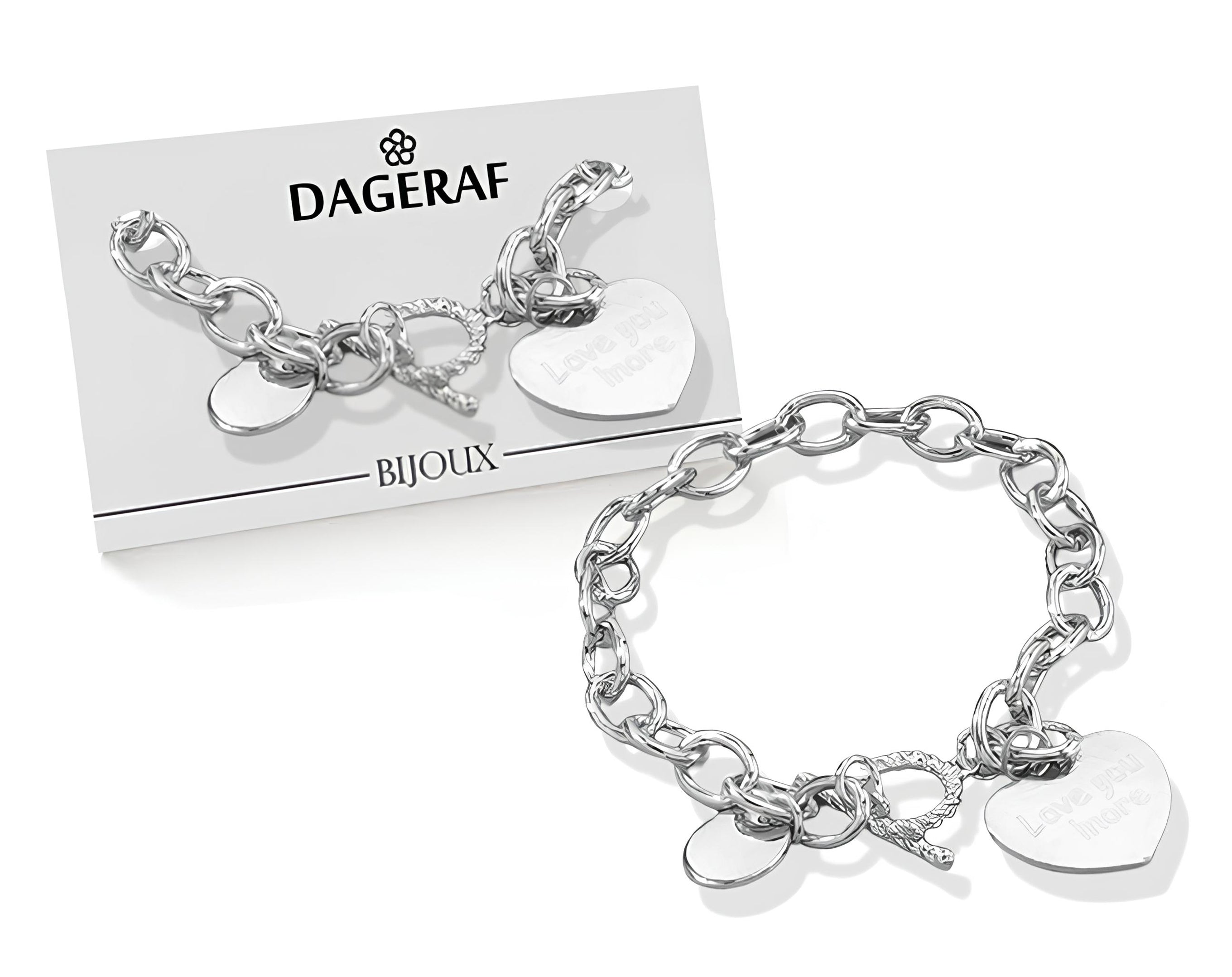 BRACCIALE SILVER CON CUORE | Incarto PPL per uova di Pasqua al cioccolato DAGERAF