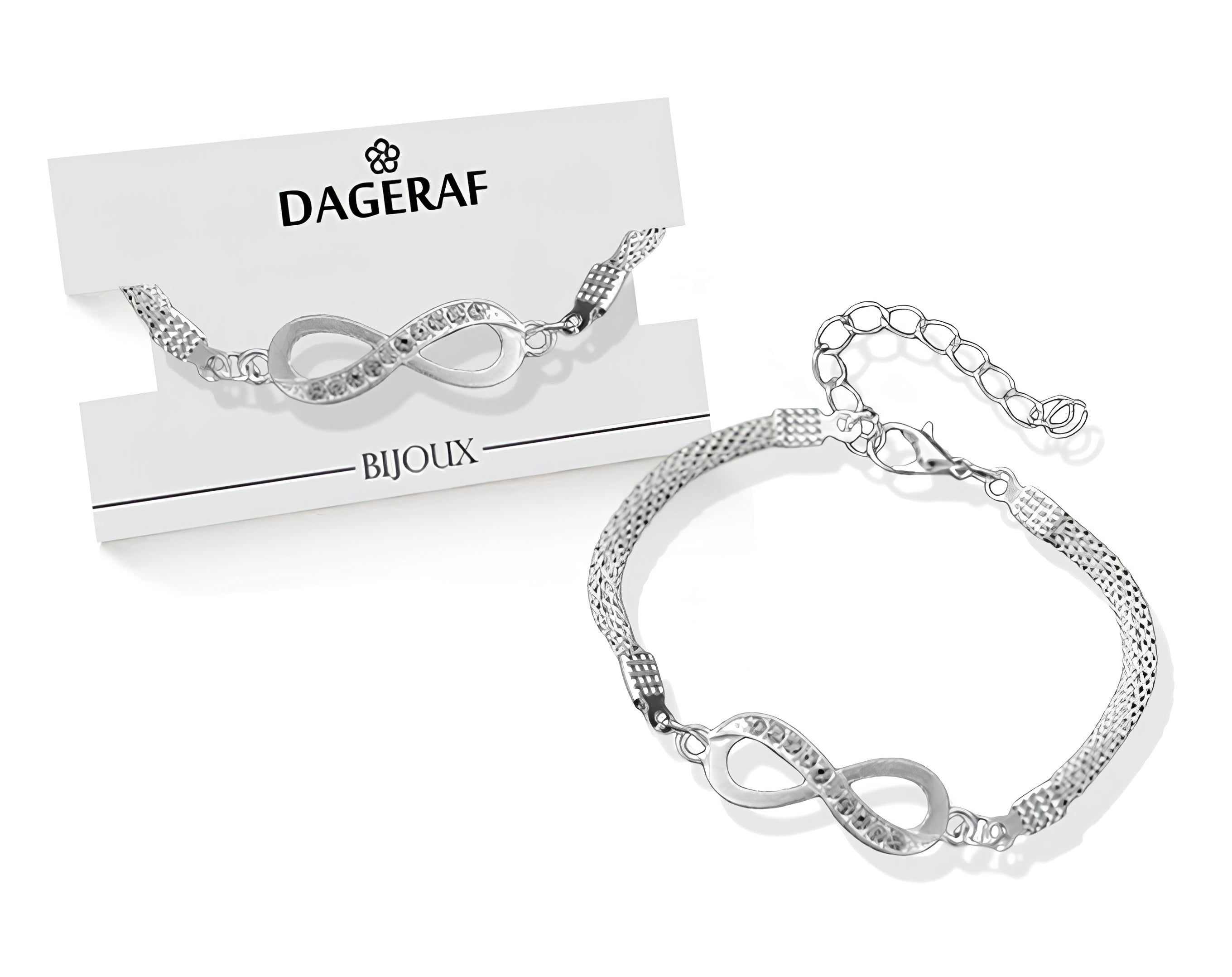 BRACCIALE SILVER STRASS SU CARD | Incarto PPL per uova di Pasqua al cioccolato DAGERAF